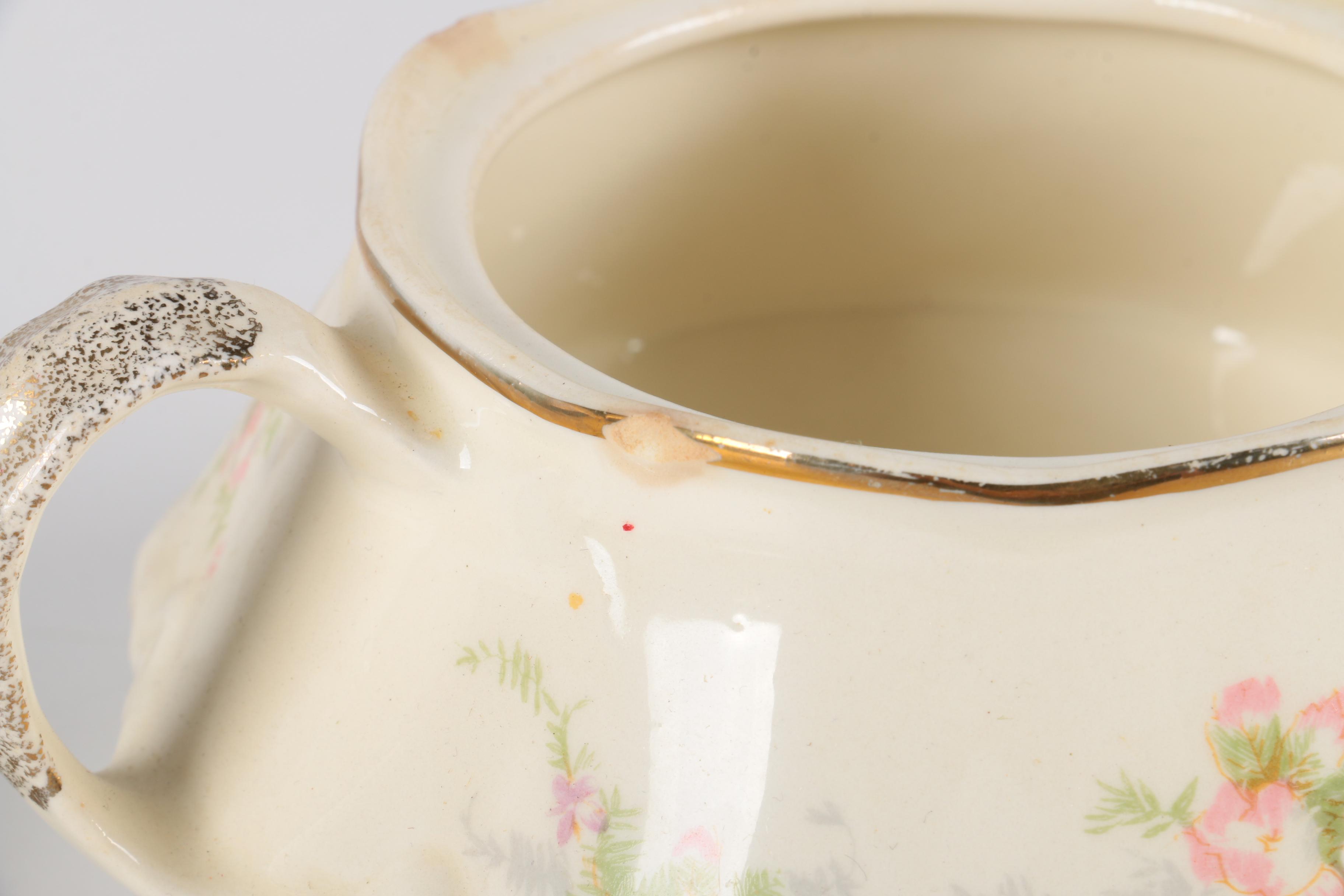 Homer Laughlin Floral Tableware Set