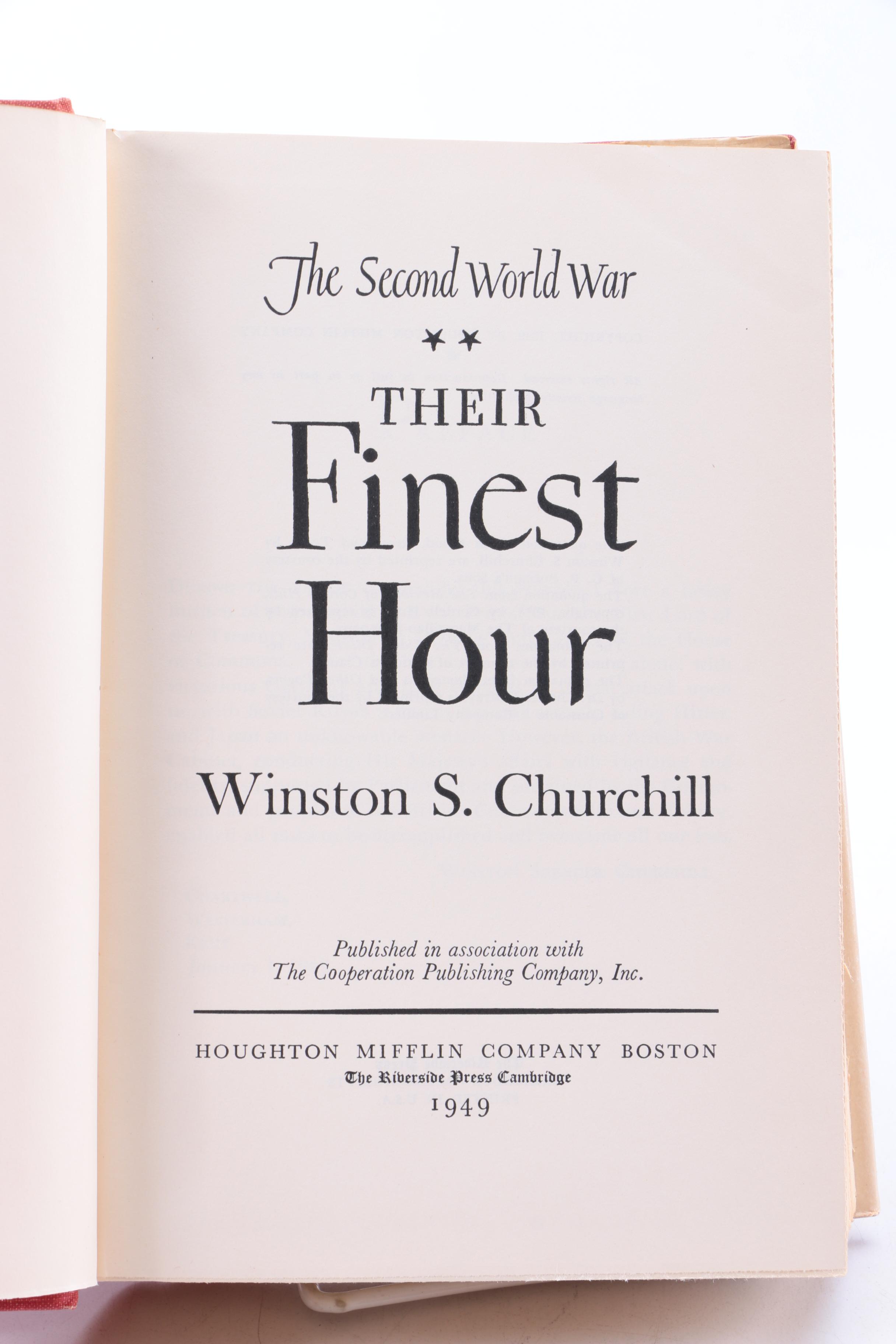 Winston Churchill Books featuring "The Second World War" Series