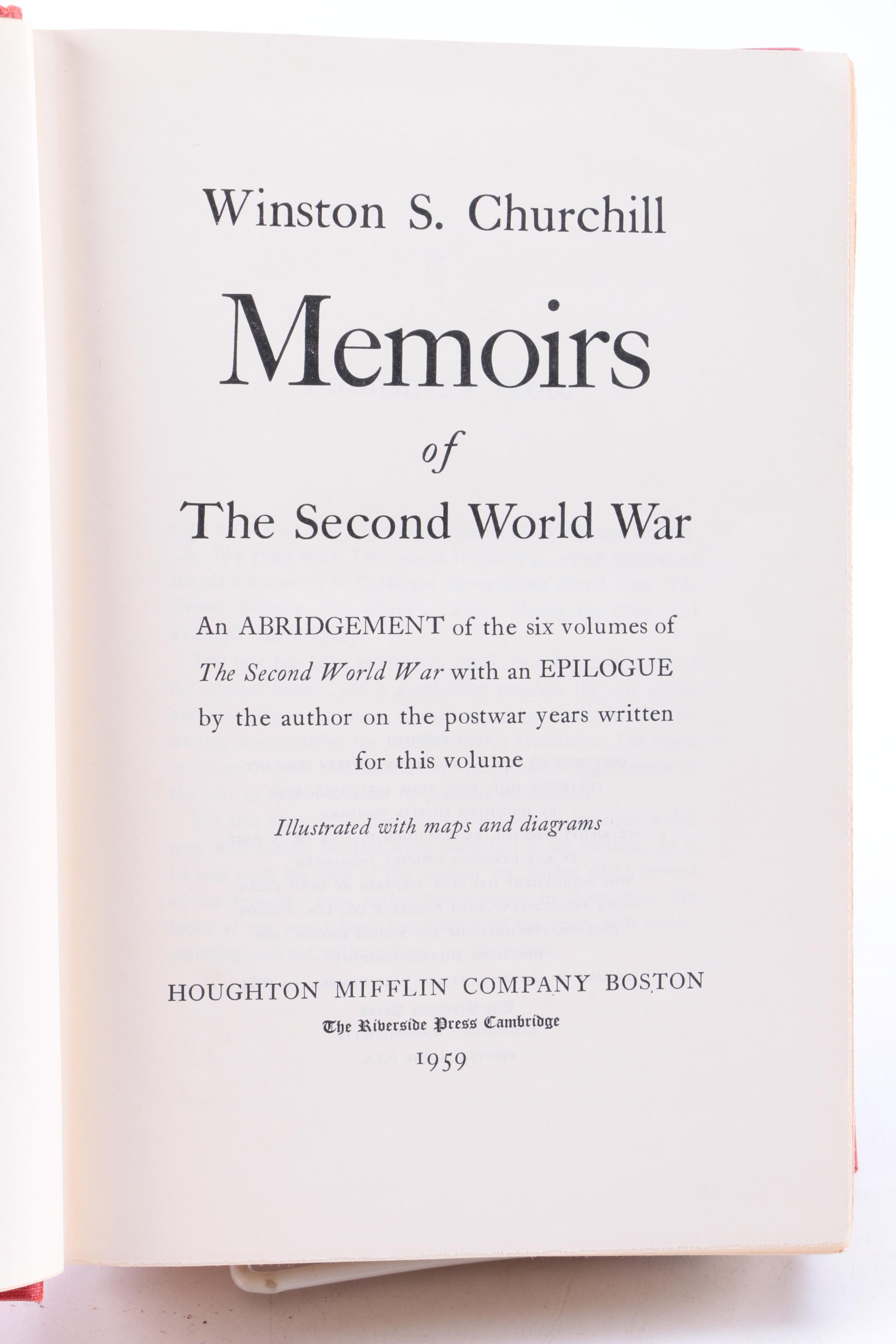 Winston Churchill Books featuring "The Second World War" Series