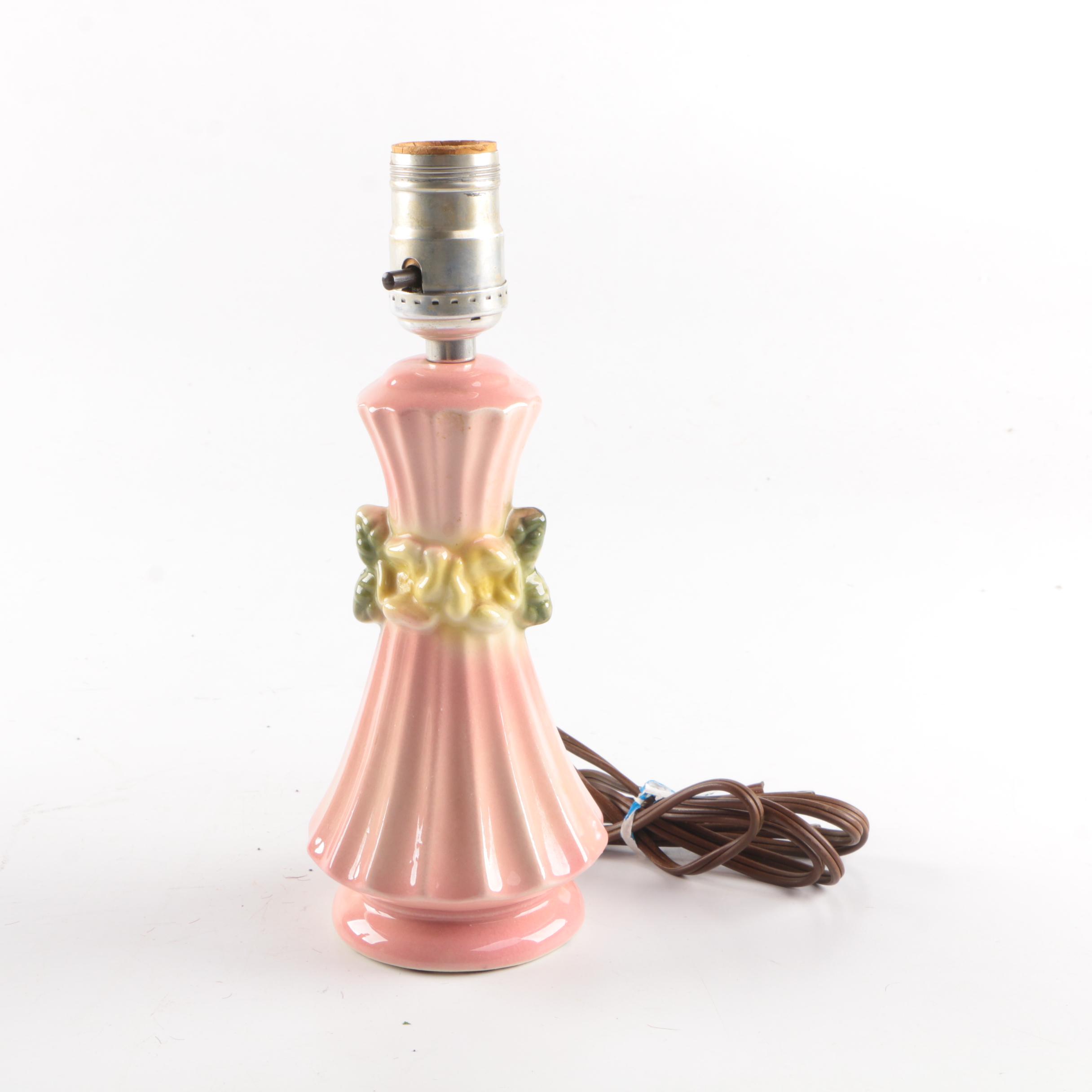 Vintage Pink Ceramic Table Lamps