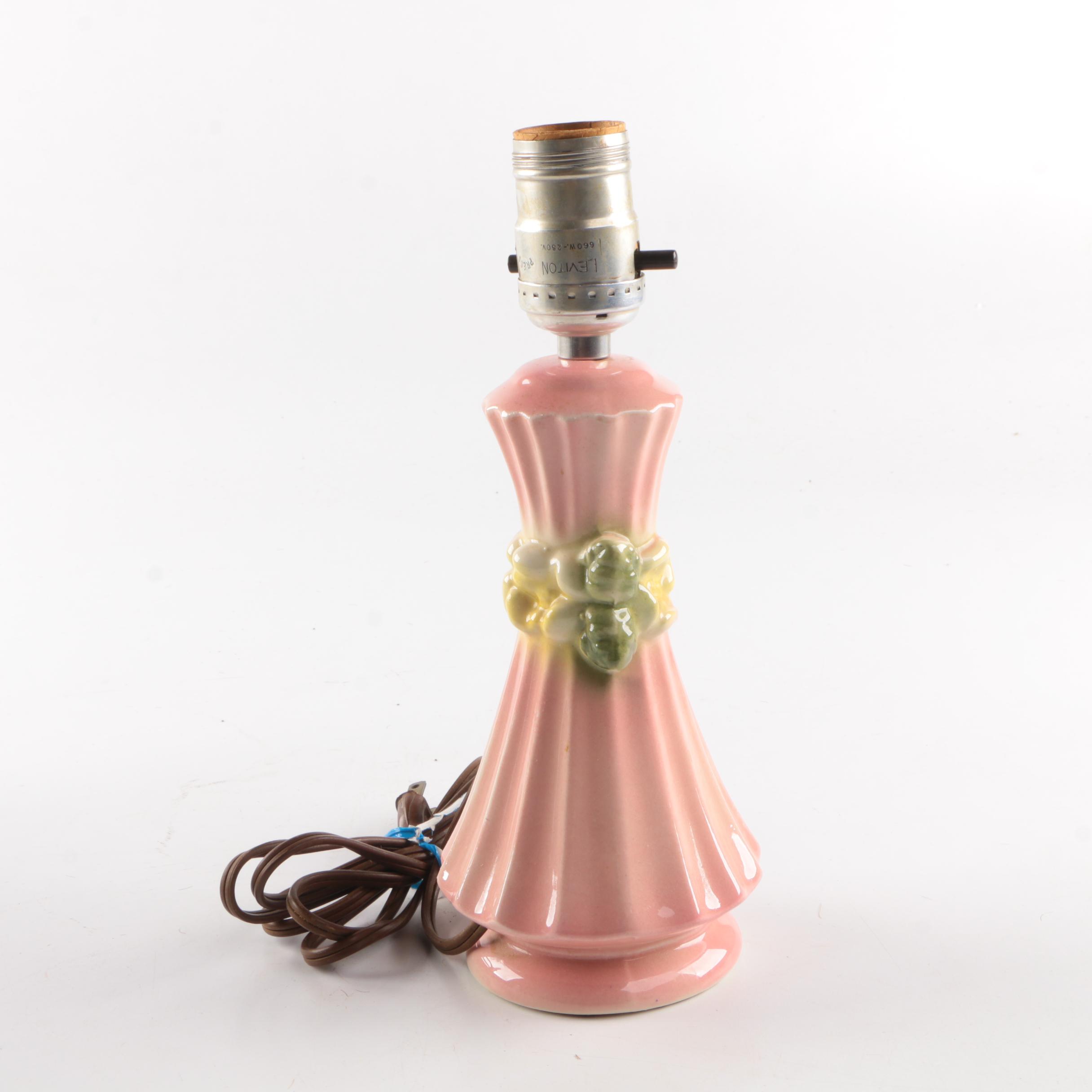 Vintage Pink Ceramic Table Lamps