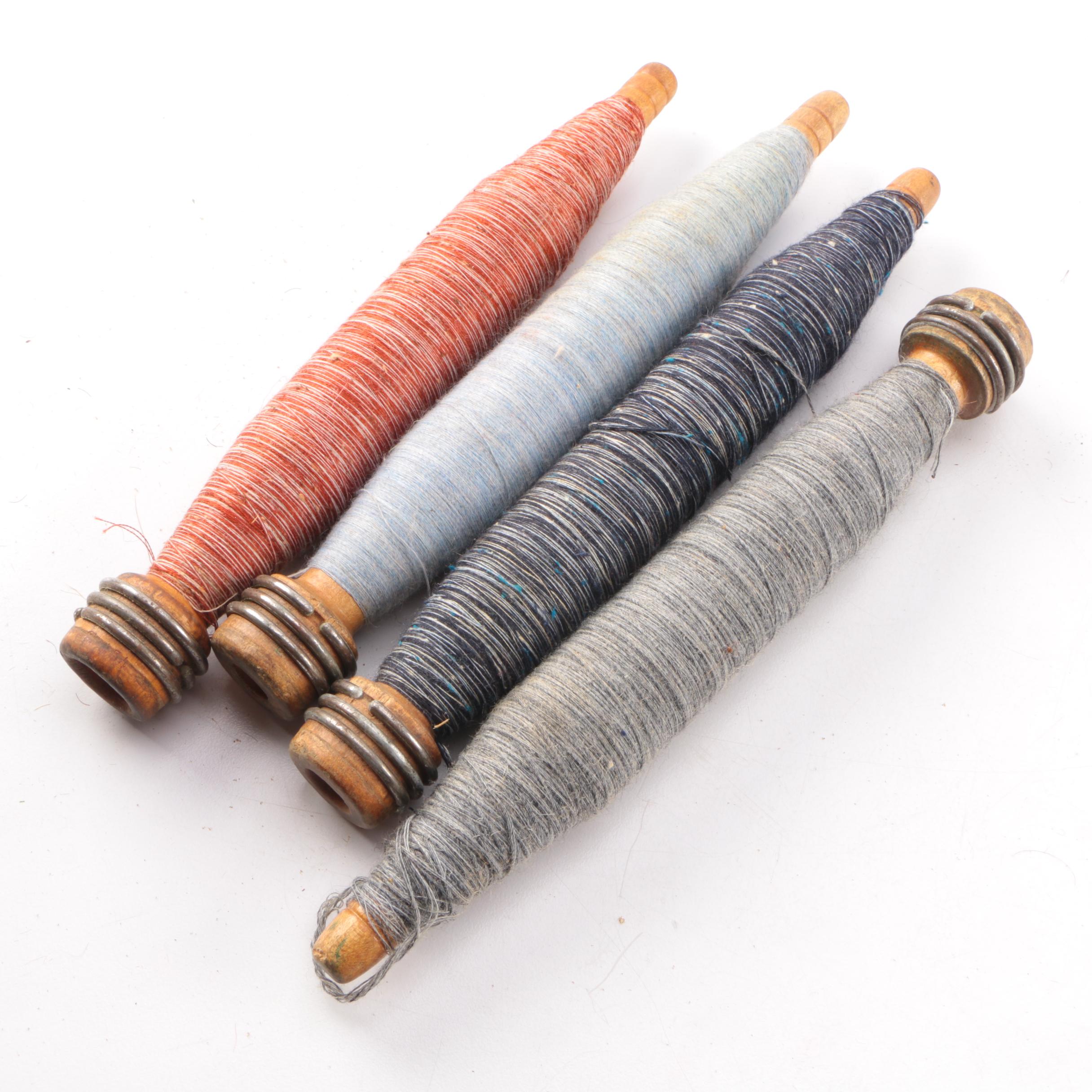 Jute Trims and Vintage Thread Spools