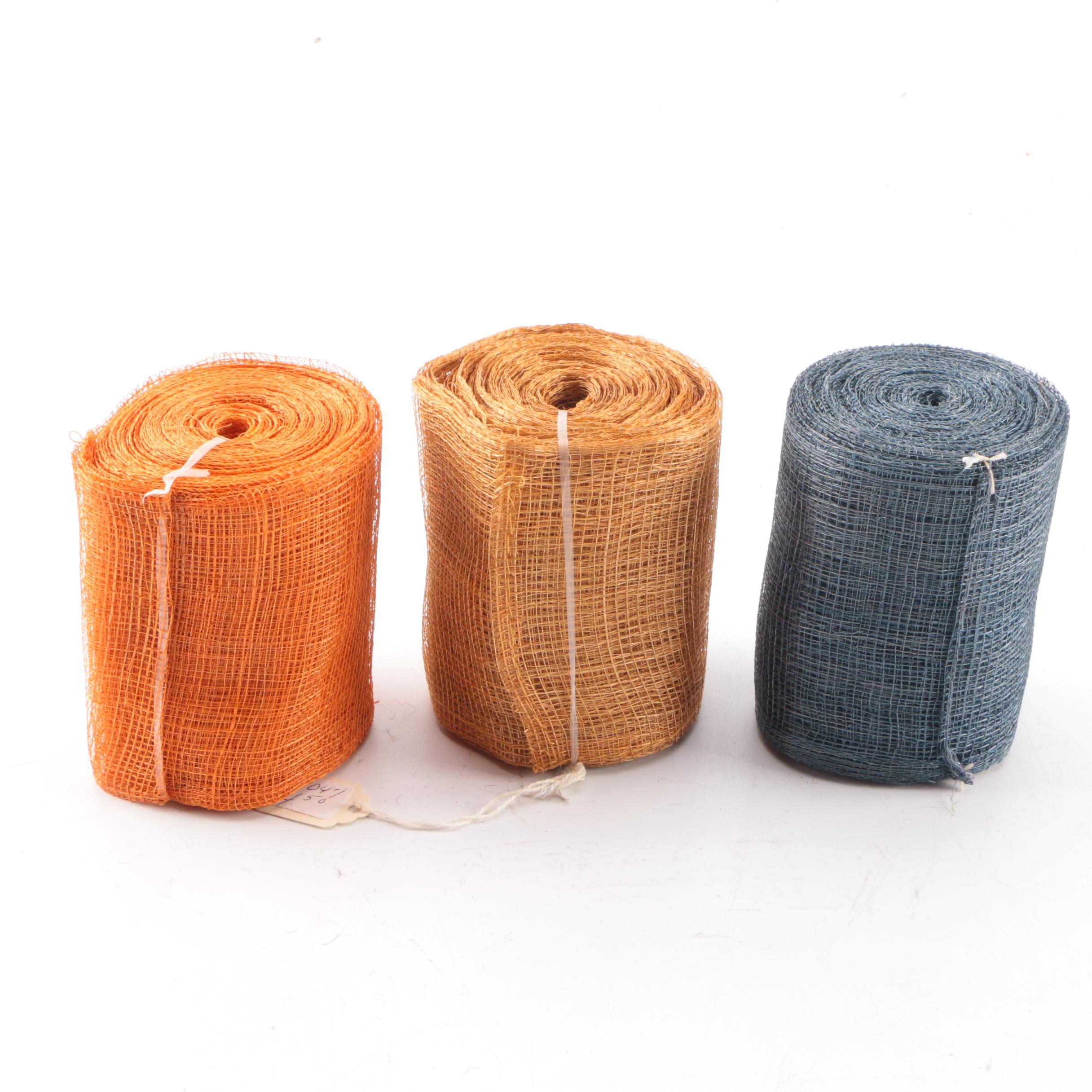 Jute Trims and Vintage Thread Spools