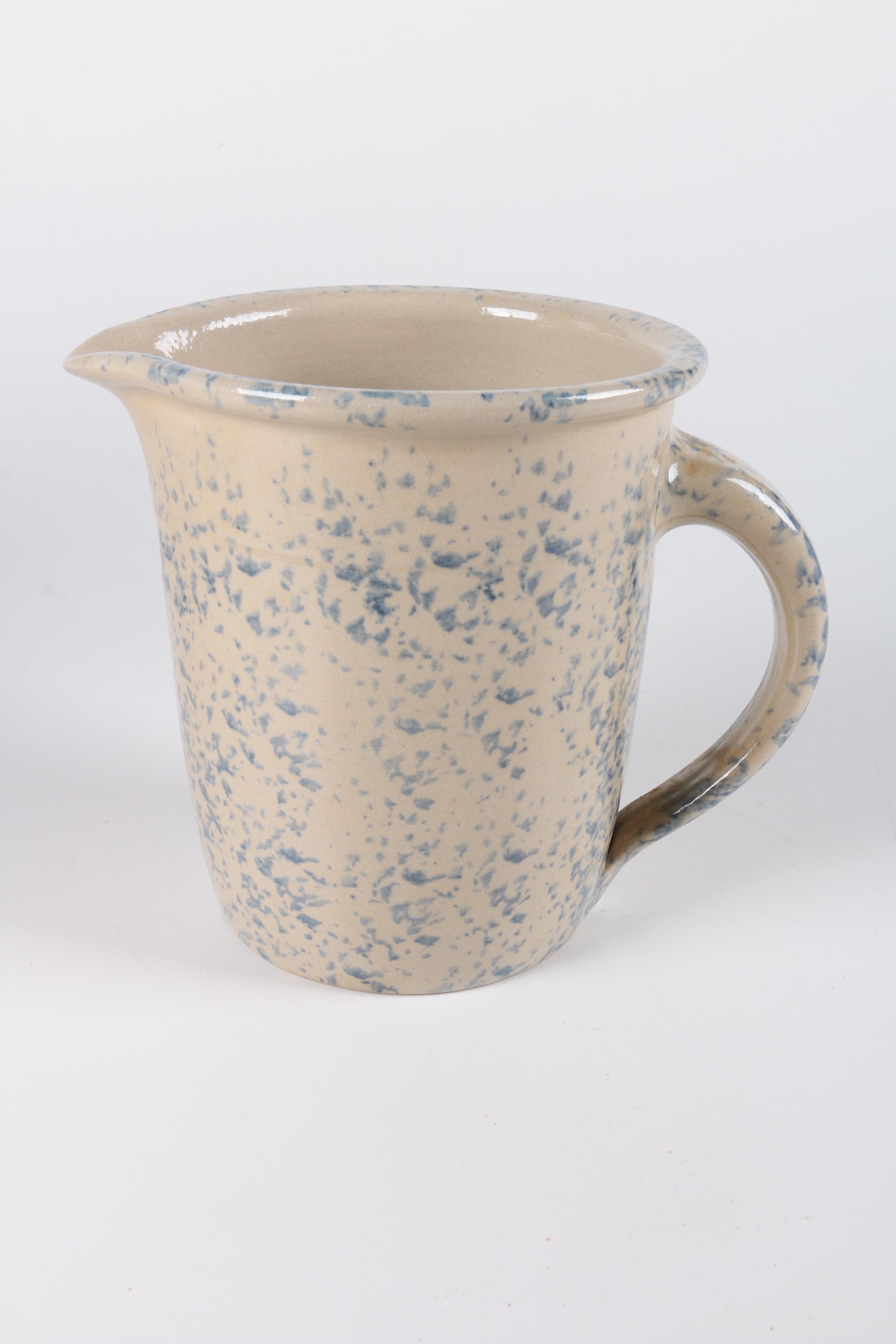 Pittsburg Pottery Two Gallon Stoneware Crock and Pitcher
