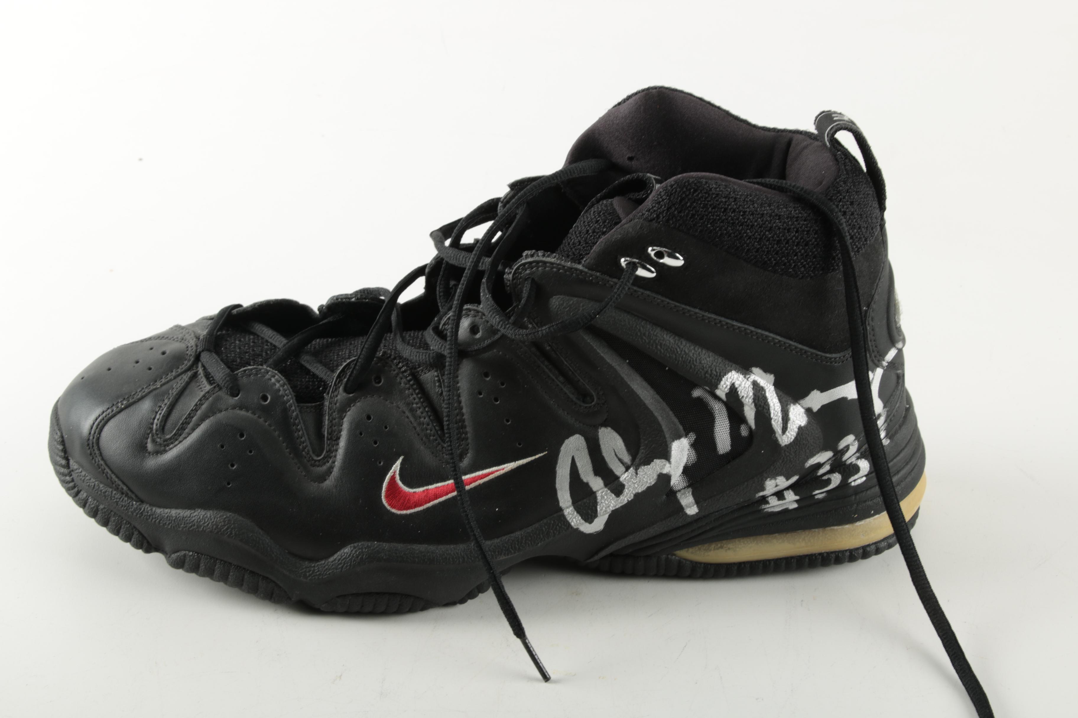 Alonzo Mourning Autographed Basketball Shoe