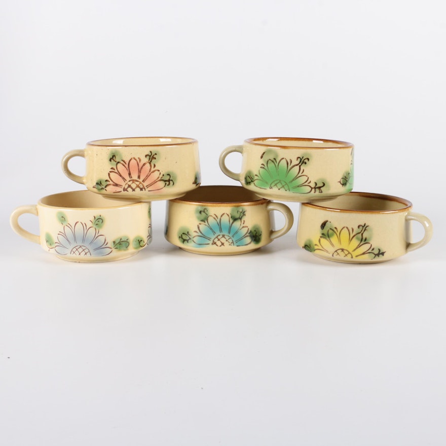 Floral Themed Ceramic Mugs