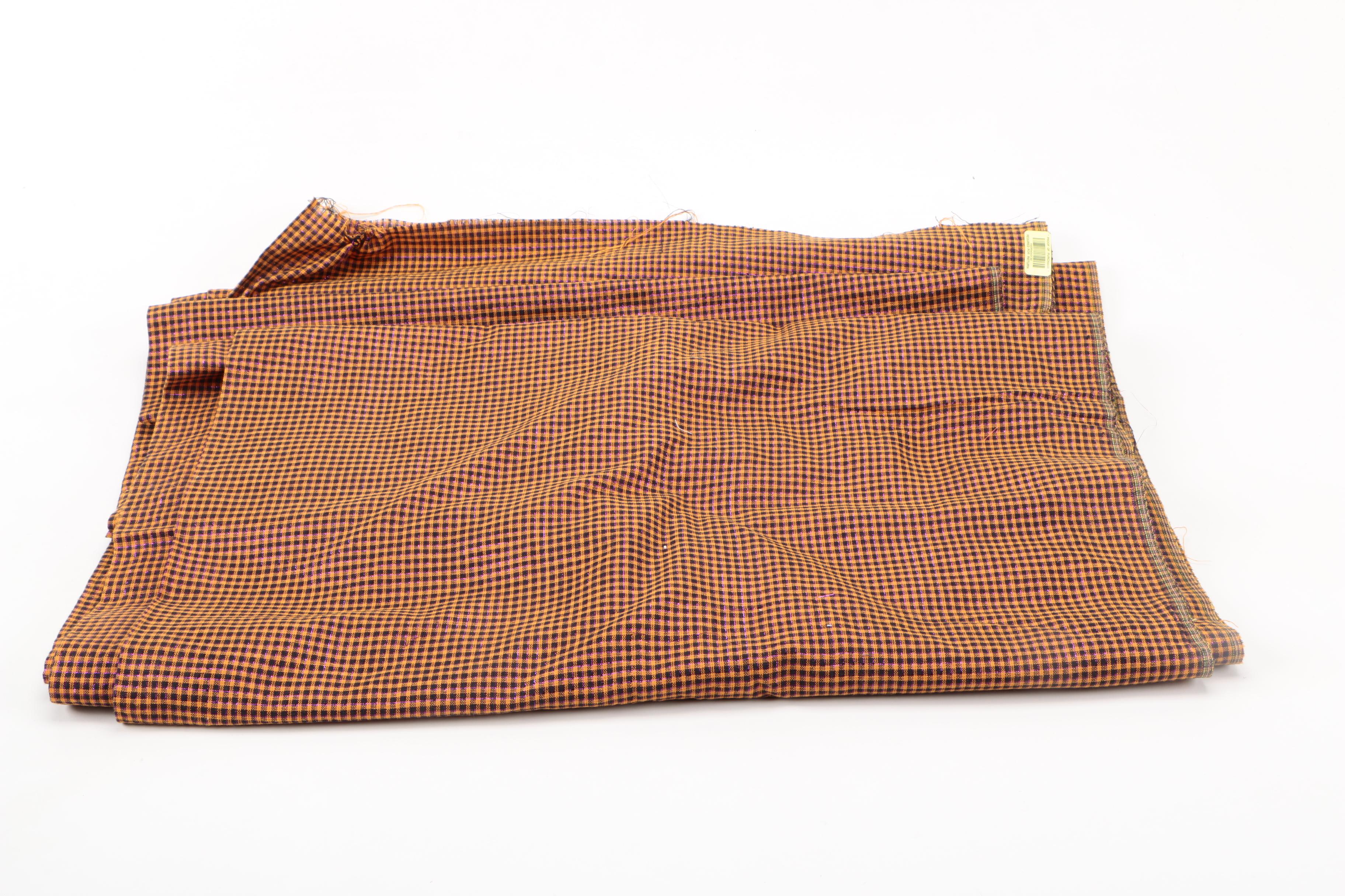 Assorted Halloween Fabric and Needle Point Bag