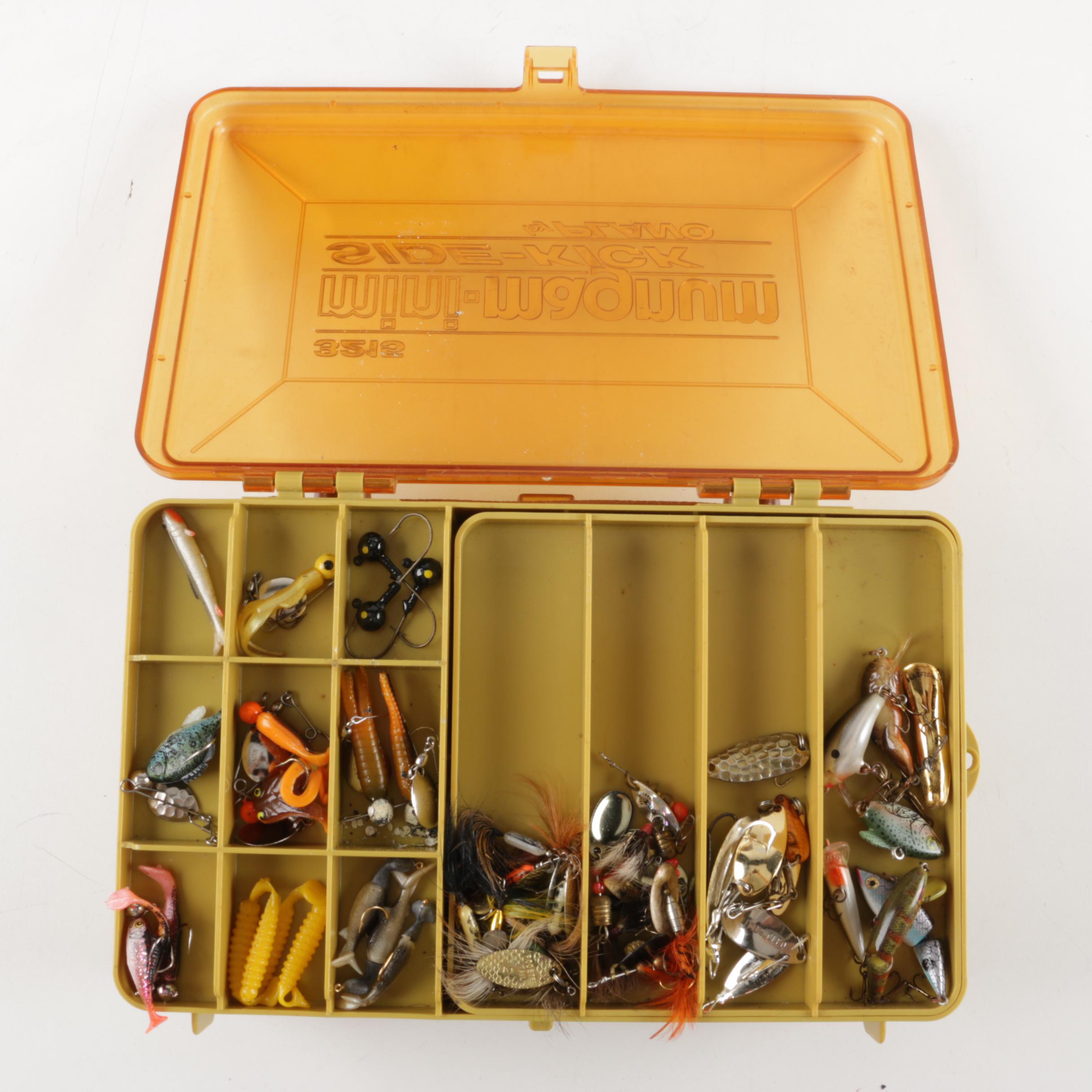 Collection of Tackle Boxes and Fishing Supplies