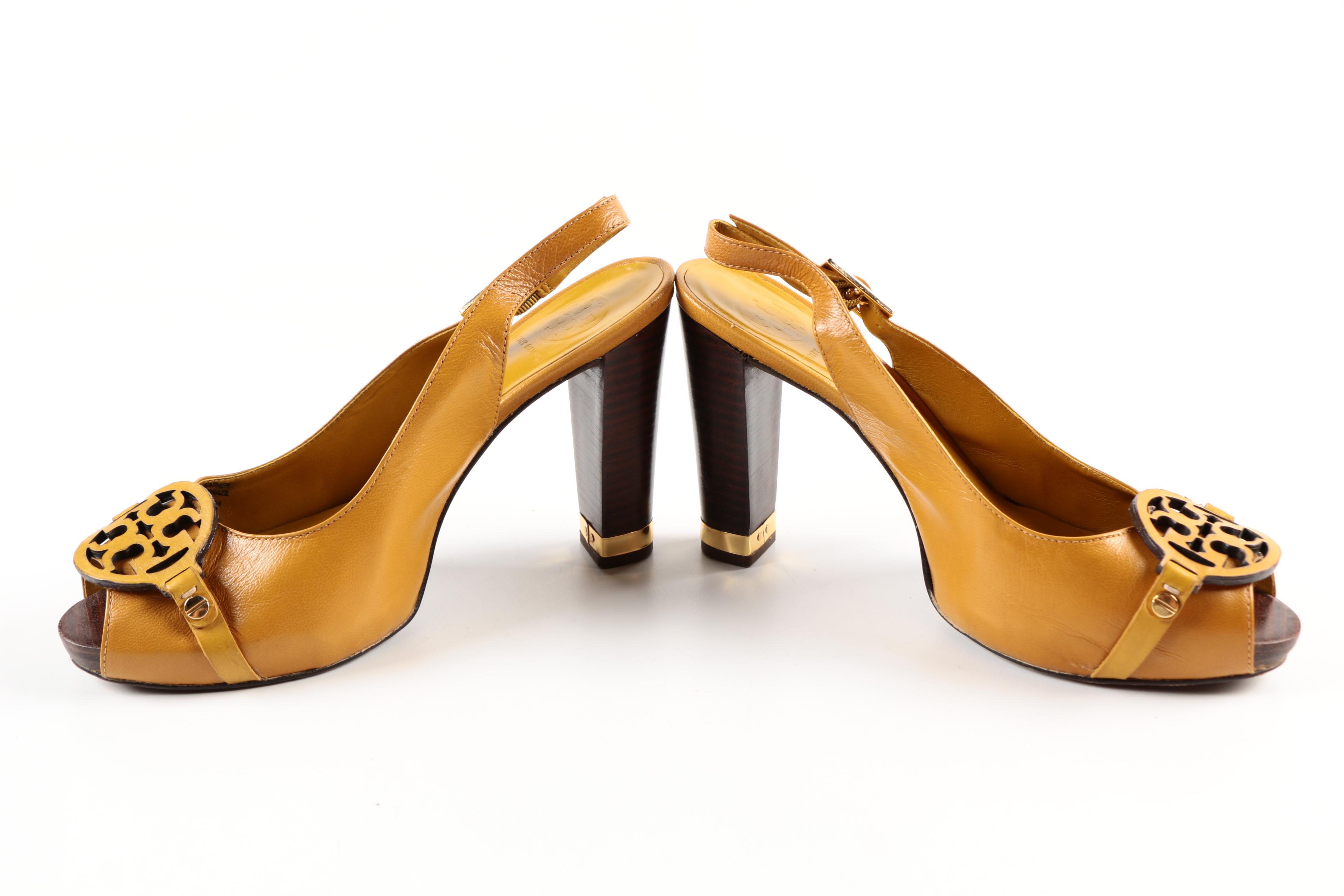 Pair of Tory Burch Slingback Heels