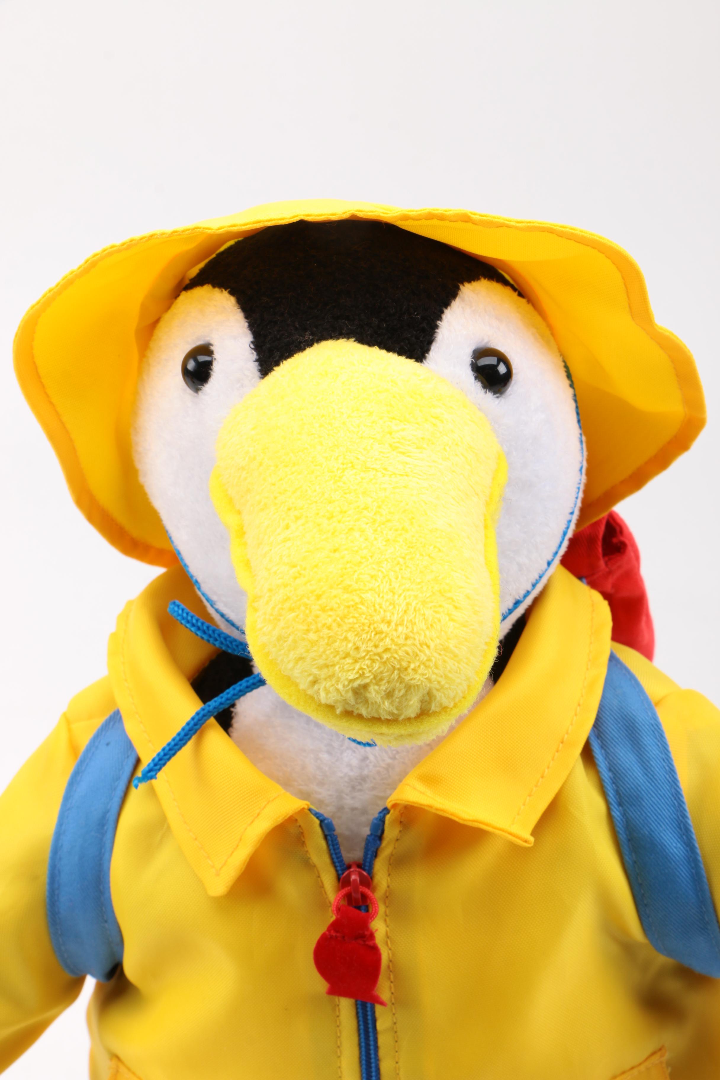 Ty Firefighter and Paz the Penguin Plush Toys