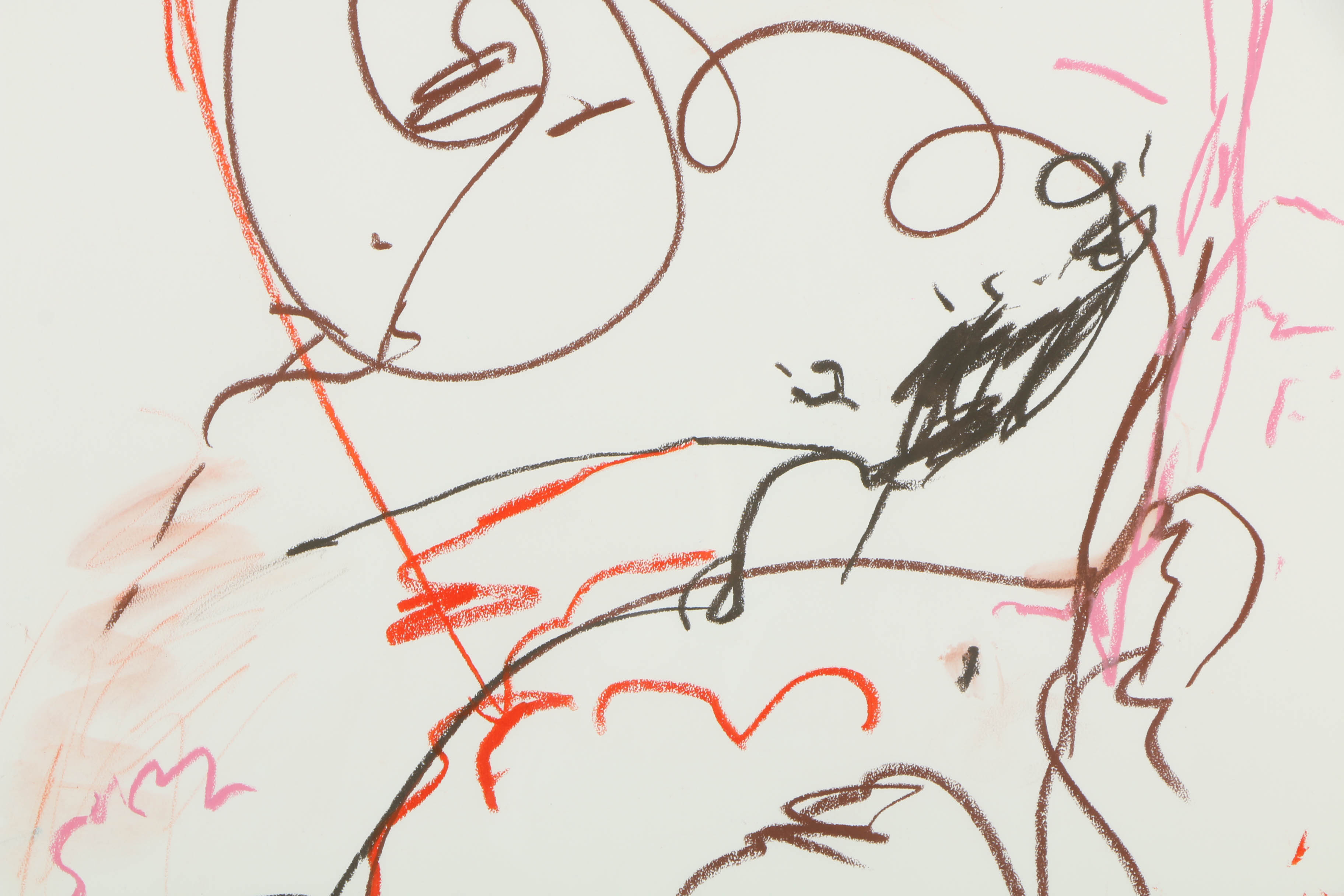 Nicholas Barbieri Abstract Pastel Composition on Paper