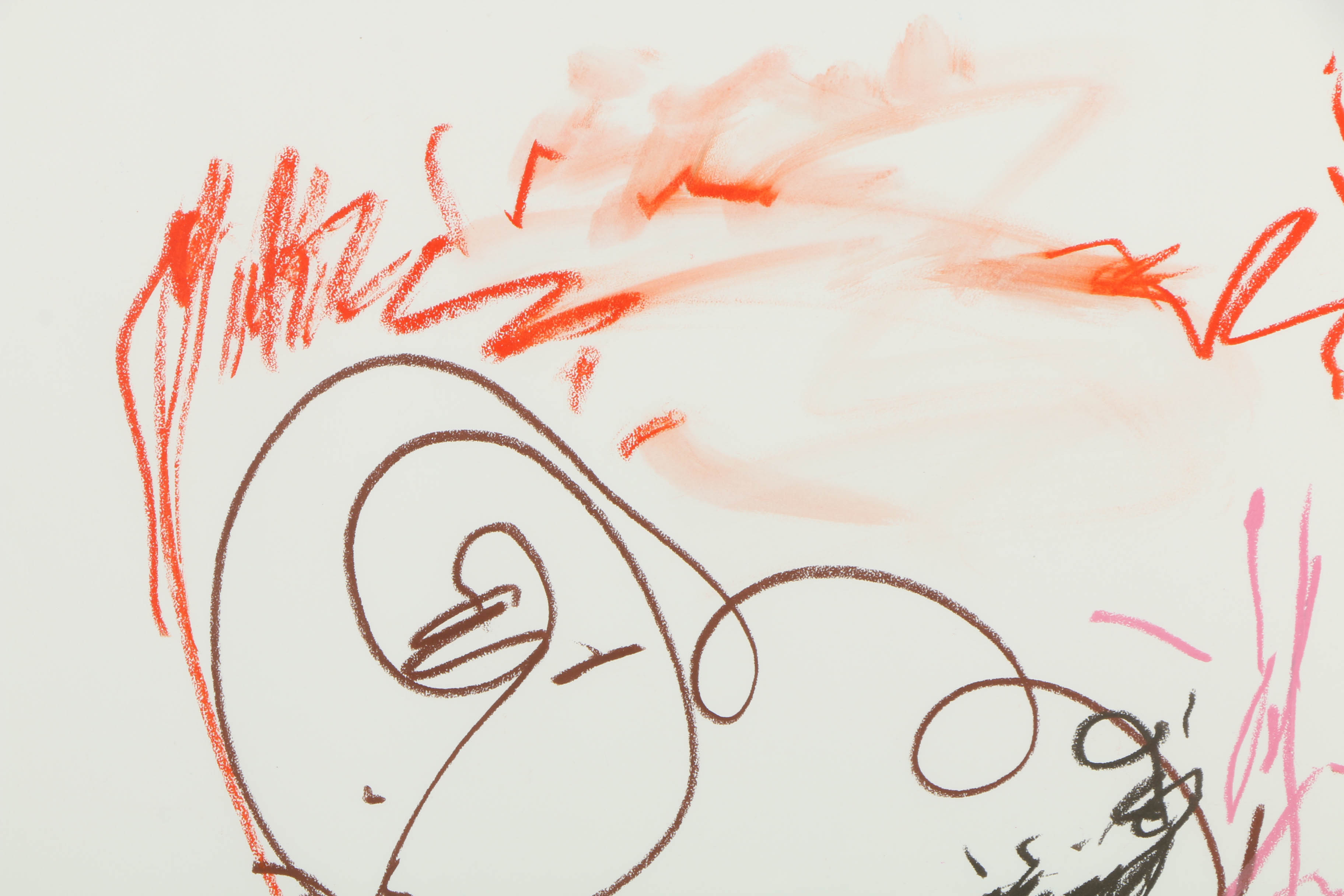 Nicholas Barbieri Abstract Pastel Composition on Paper