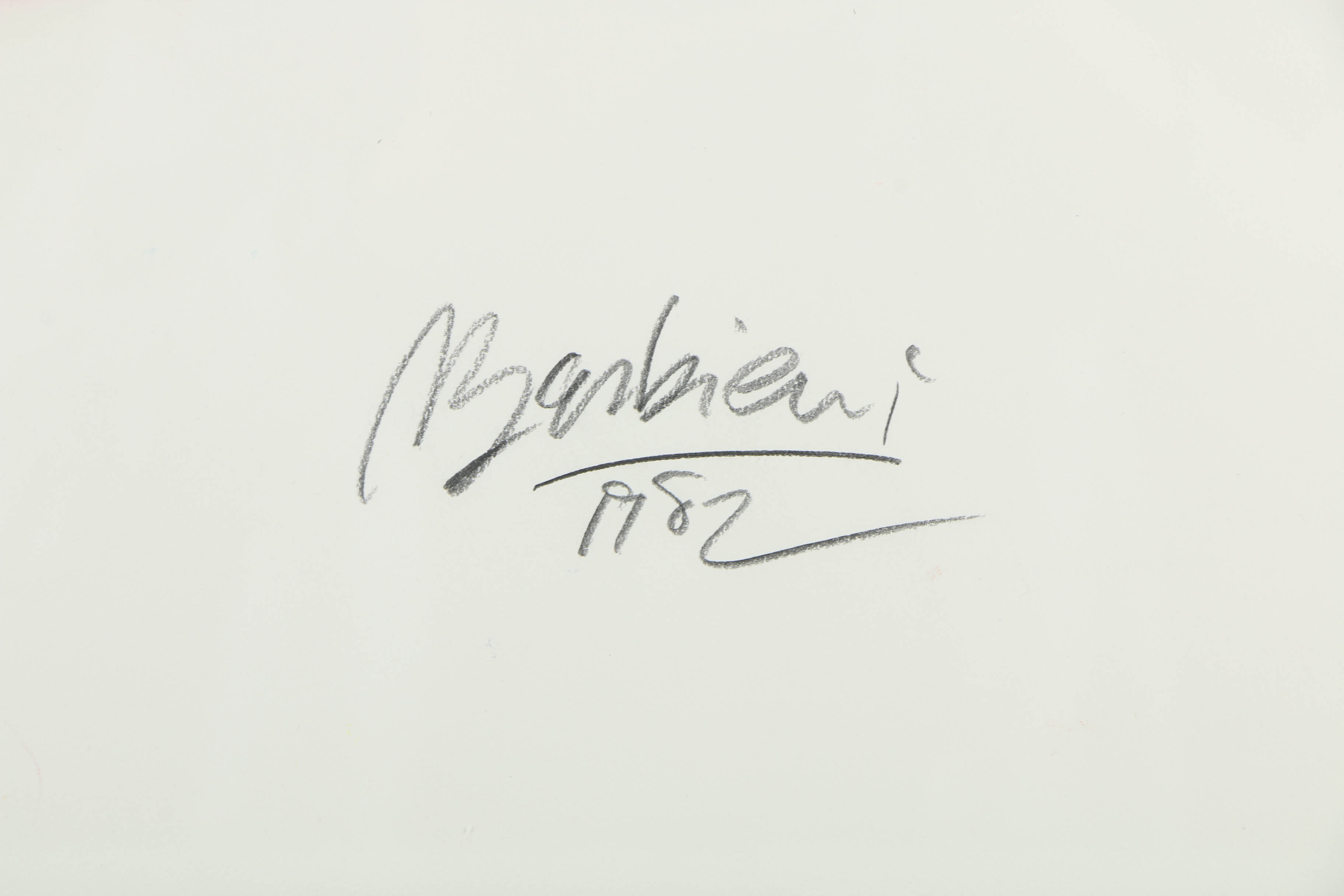 Nicholas Barbieri Abstract Pastel Composition on Paper