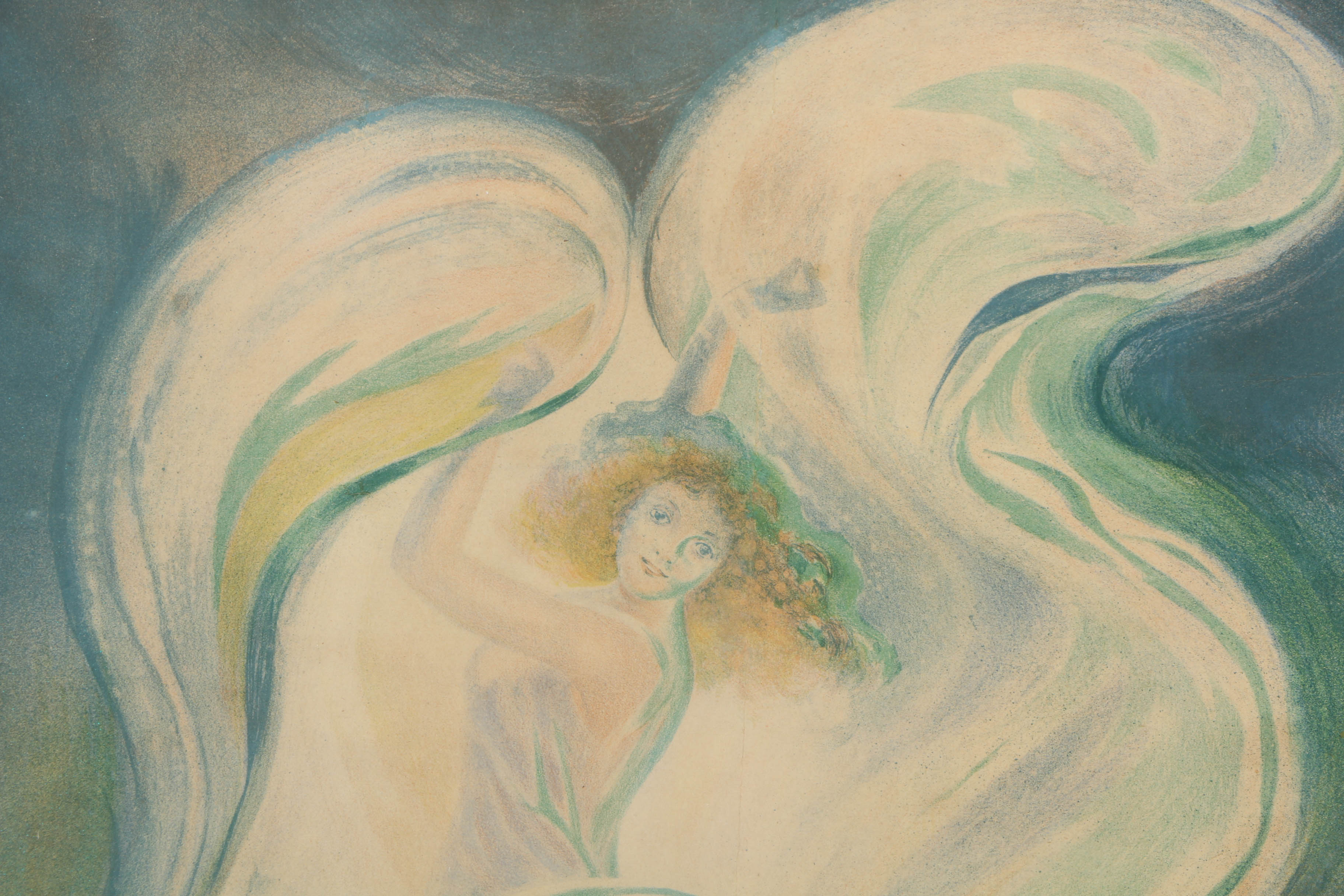 Lithograph on Paper "La Loïe Fuller / Aux Folies Bergère" After Ferdinand Bach