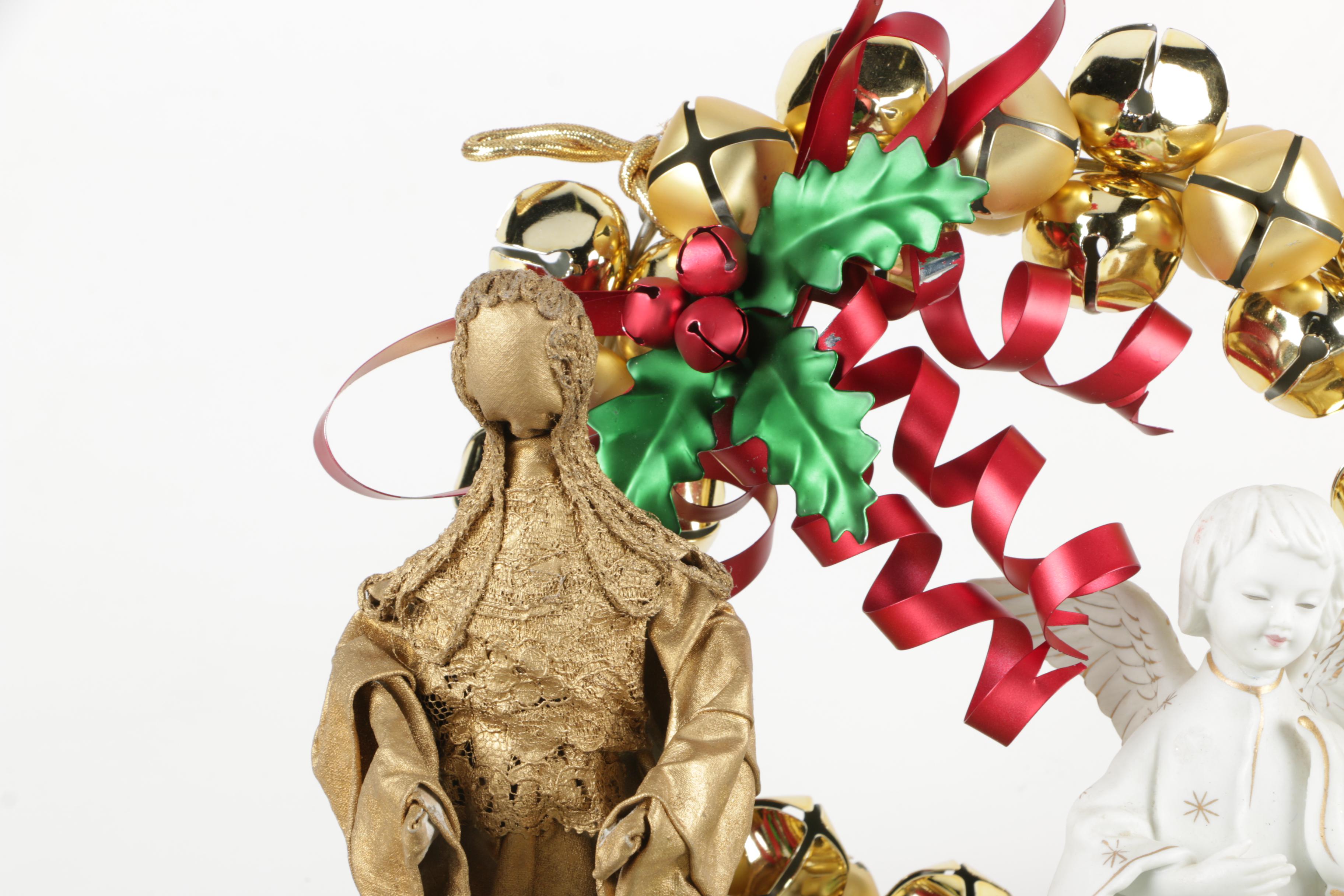 Seasonal Décor with Pinecone Candleholders