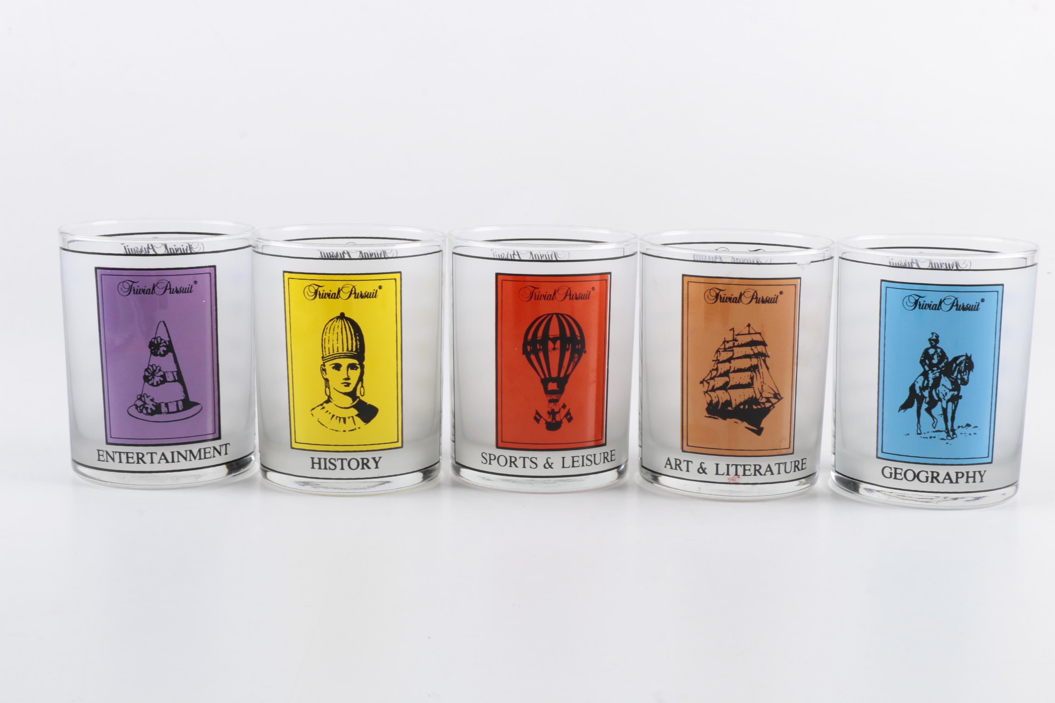 Culver Trivial Pursuit Rocks Glasses