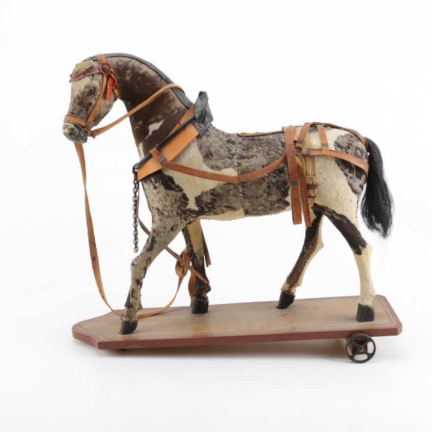 Antique Horse Pull Toy