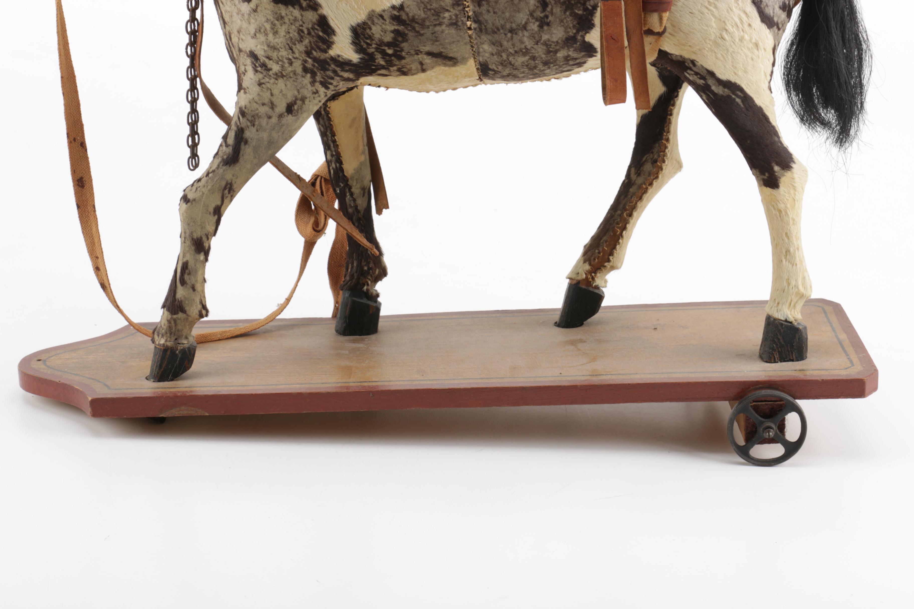 Antique Horse Pull Toy
