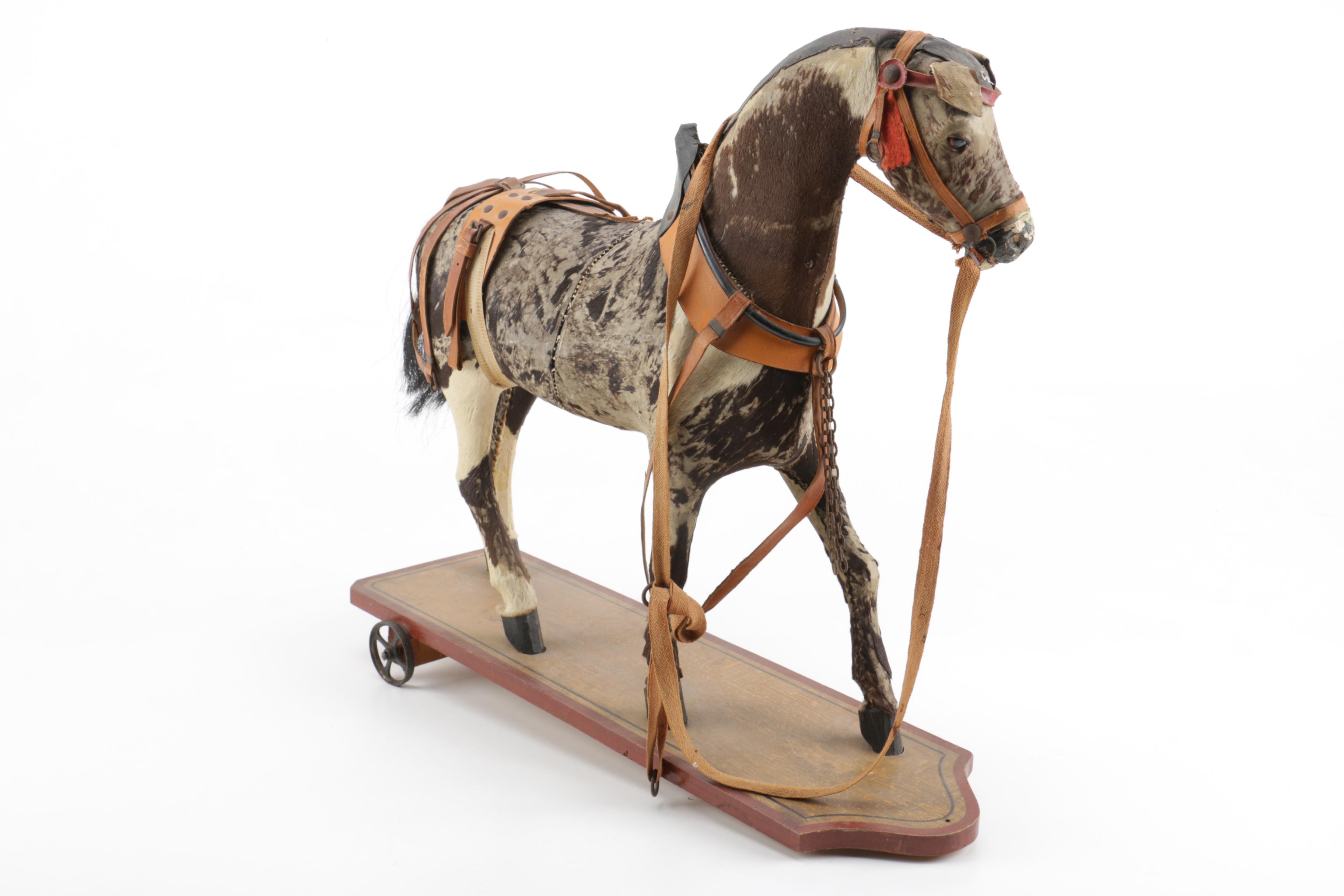 Antique Horse Pull Toy