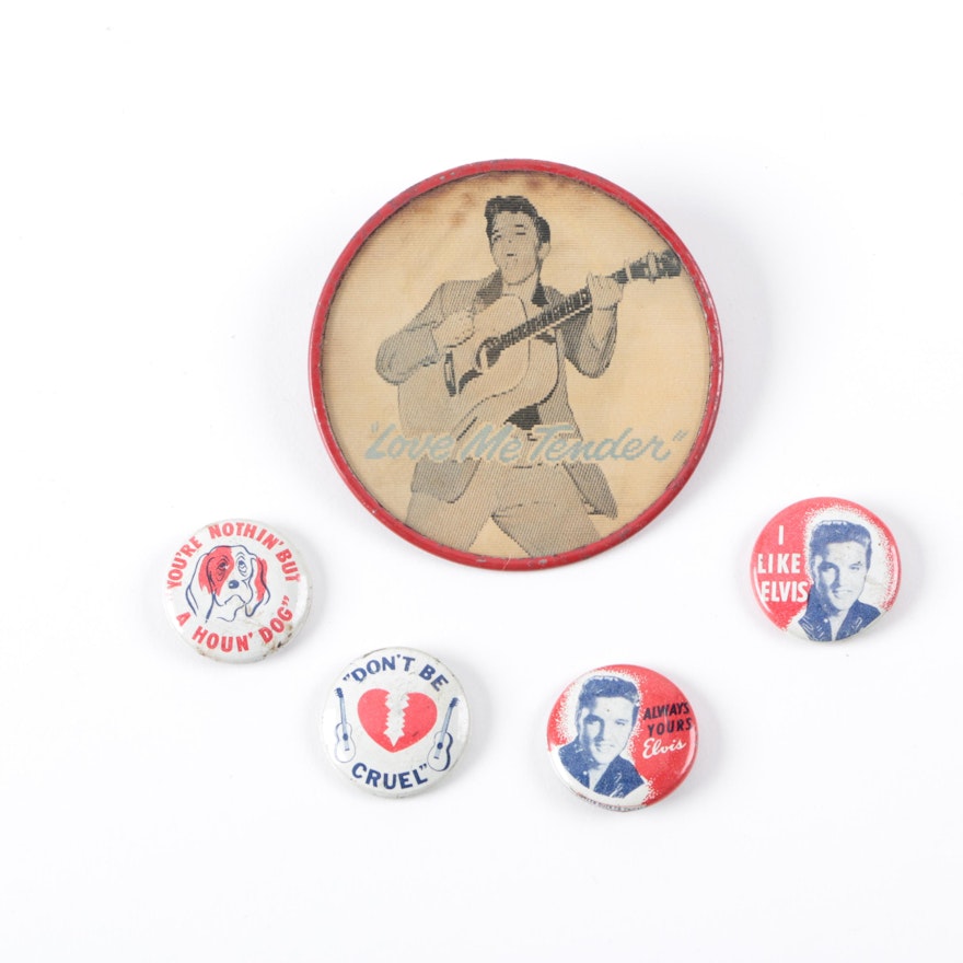 Elvis Presley Button Memorabilia