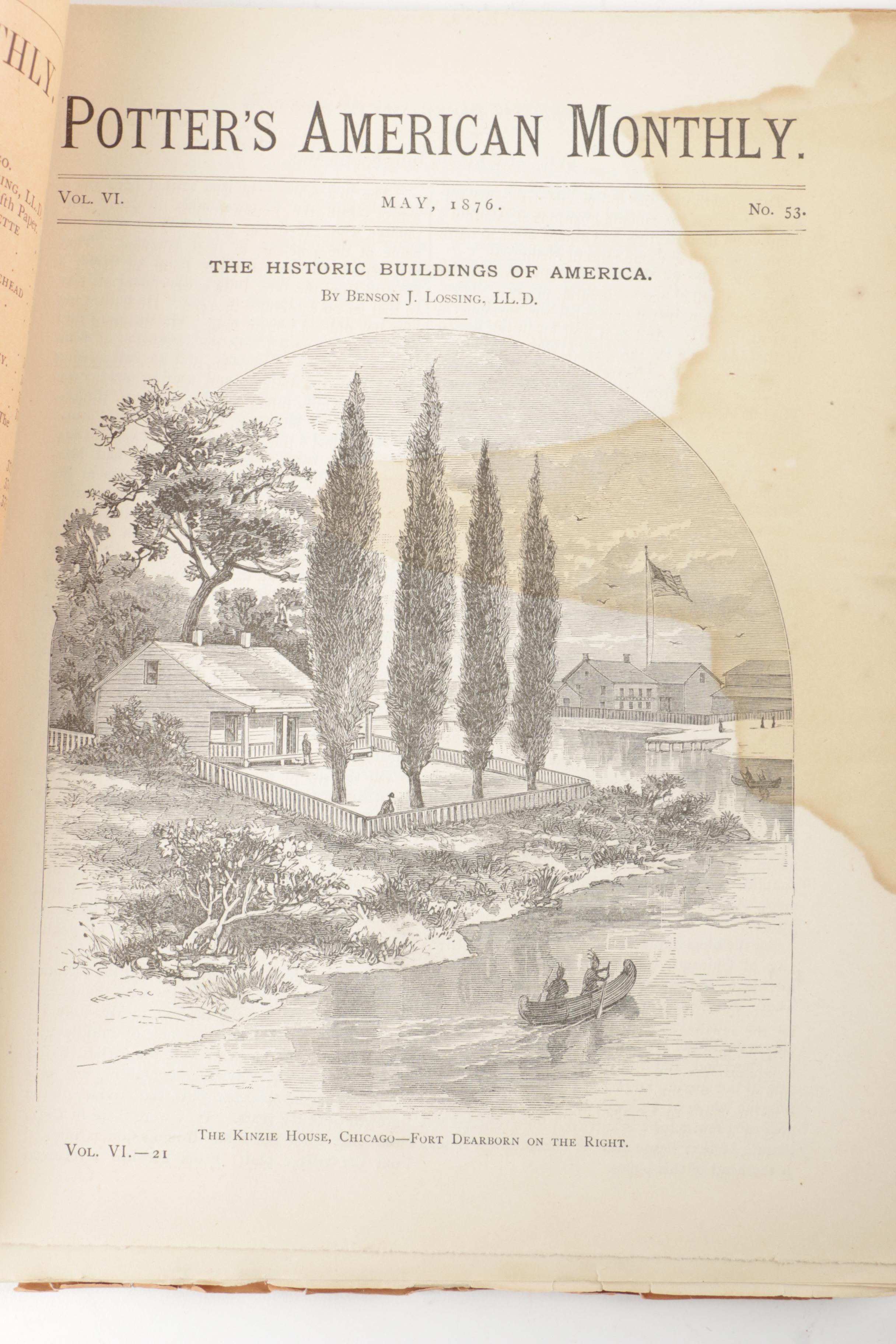 1876 Centennial Exhibition "Potter's American Monthly, Illustrated Magazine"