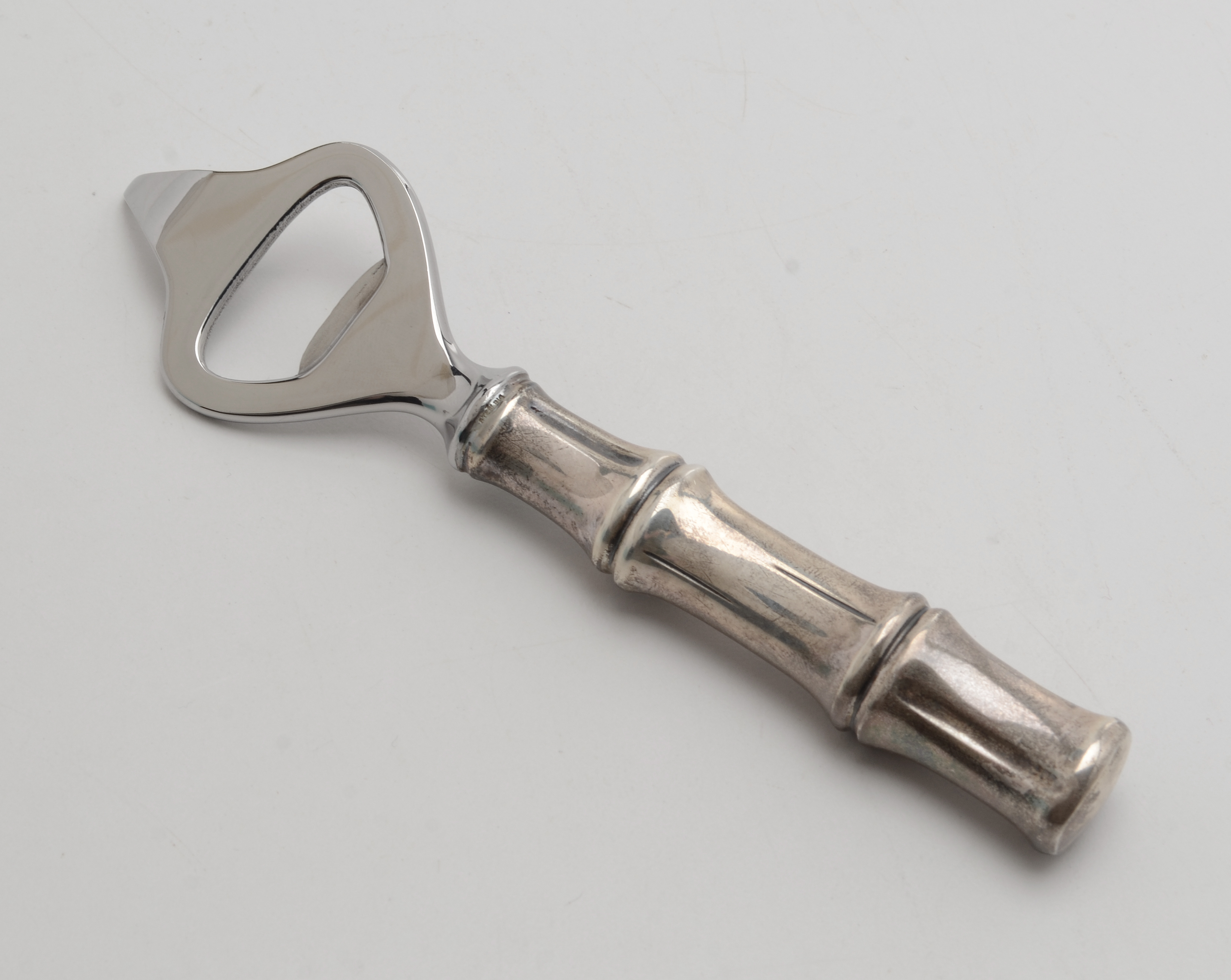 Tiffany & Co. "Bamboo" Bottle Opener and Jigger