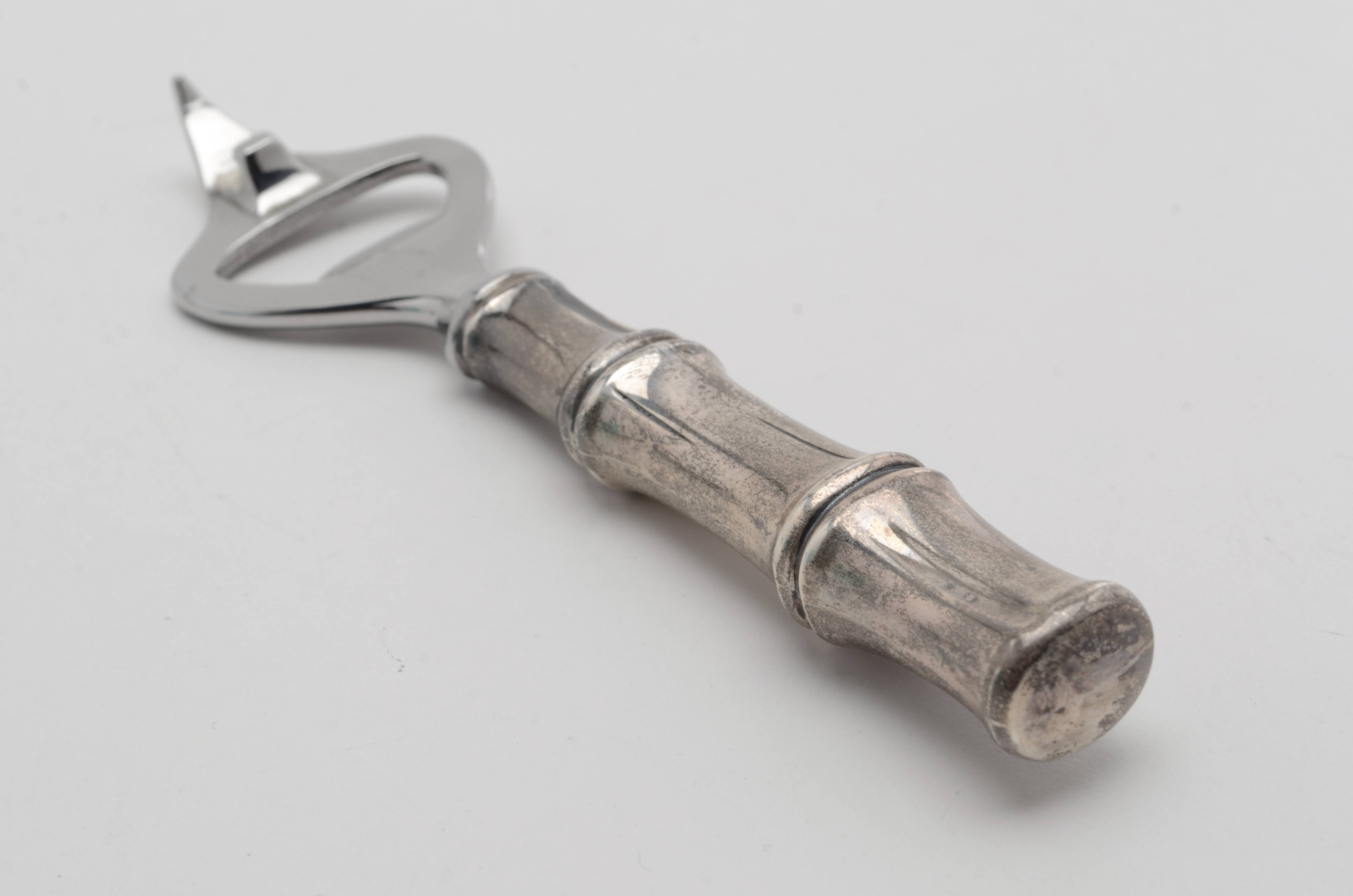 Tiffany & Co. "Bamboo" Bottle Opener and Jigger