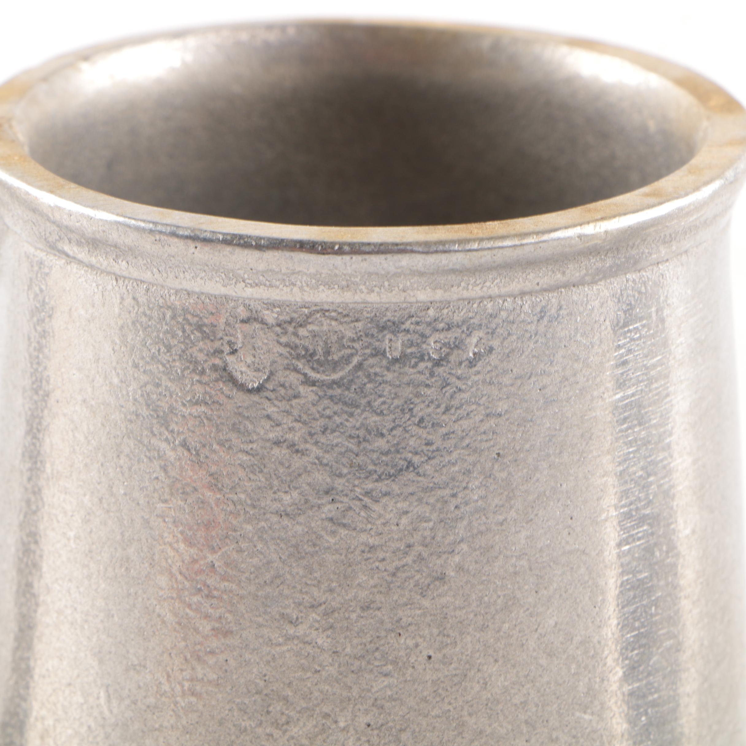 Pair of Wilton Armetale "Alphabet" Mugs