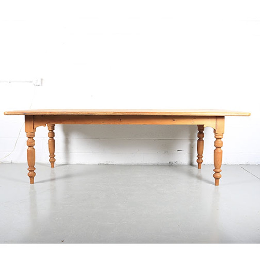 Antique English Pine Farm Table