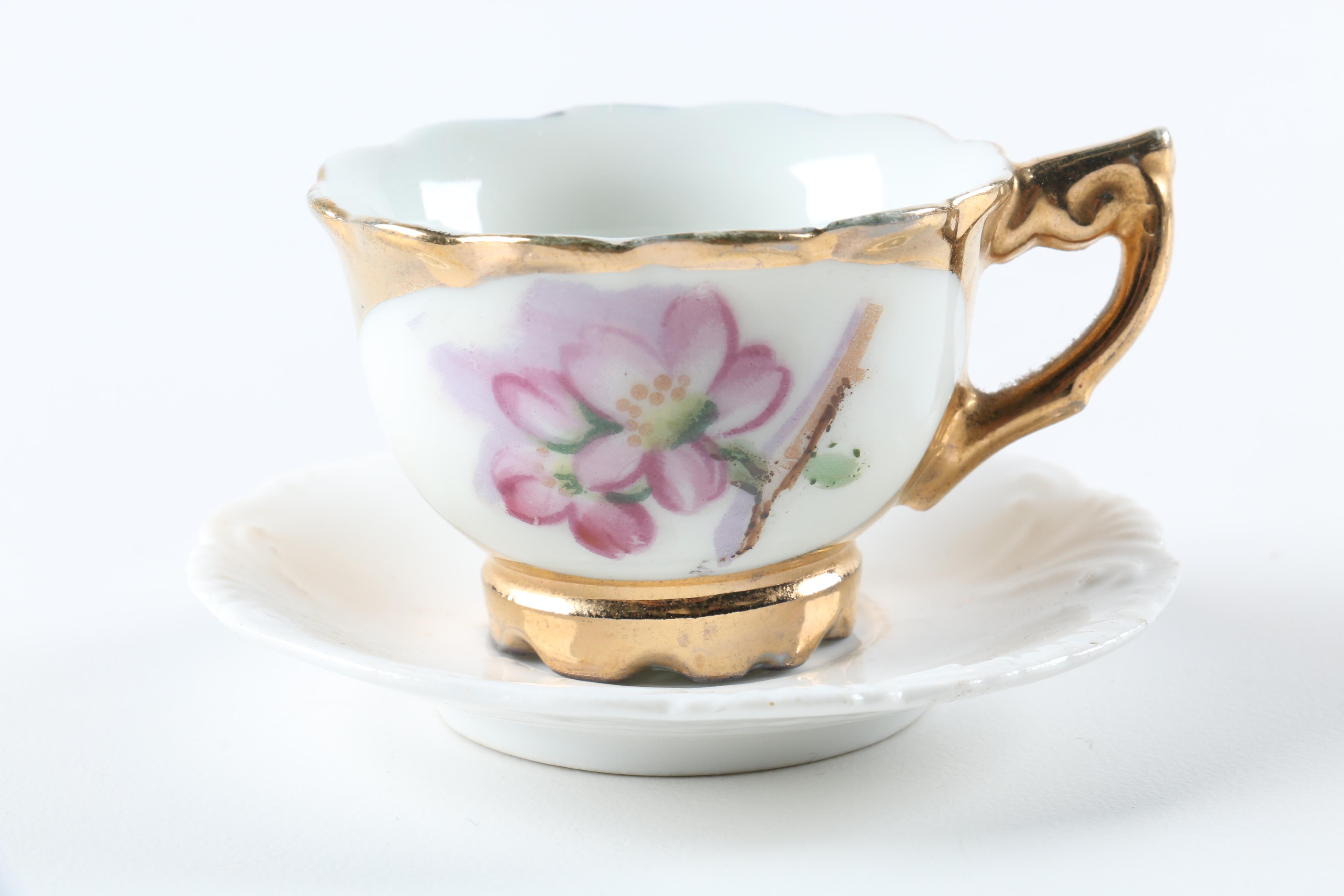 Assortment of Teacups and Saucers