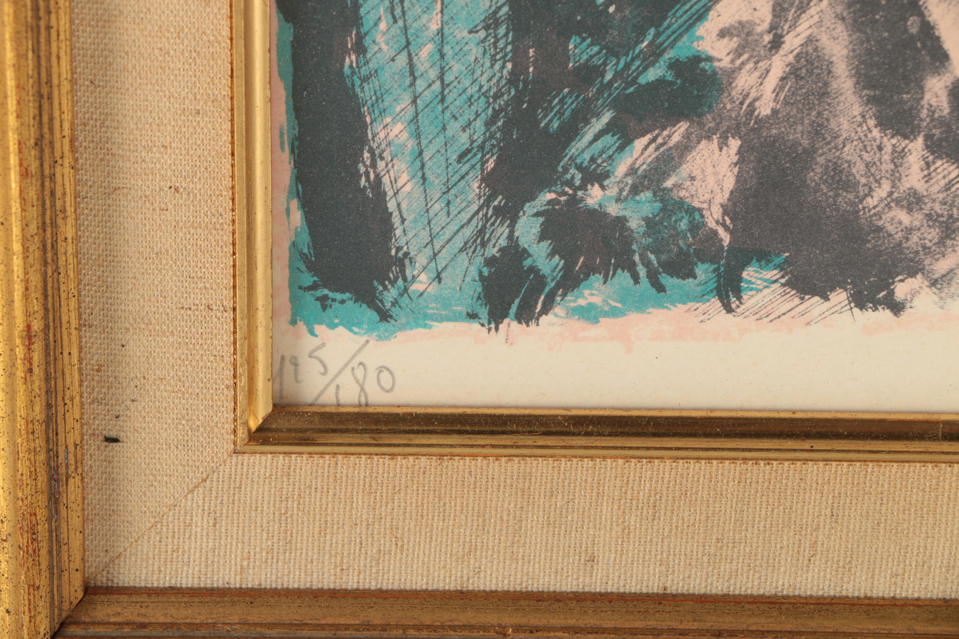 Emile Grausala Limited Edition Lithograph "The Young Girls and the Bird"