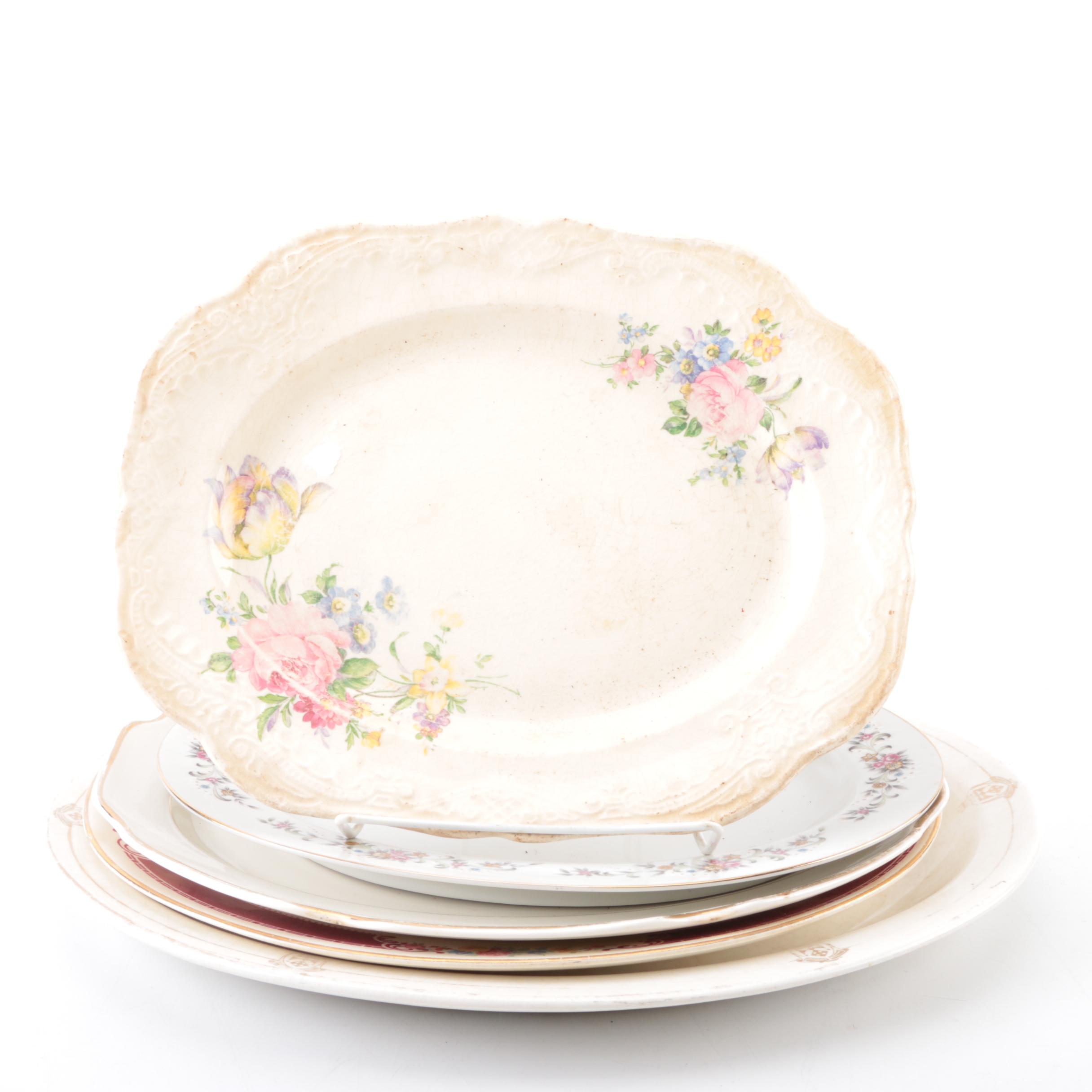 Ceramic Serving Platters including Homer Laughlin