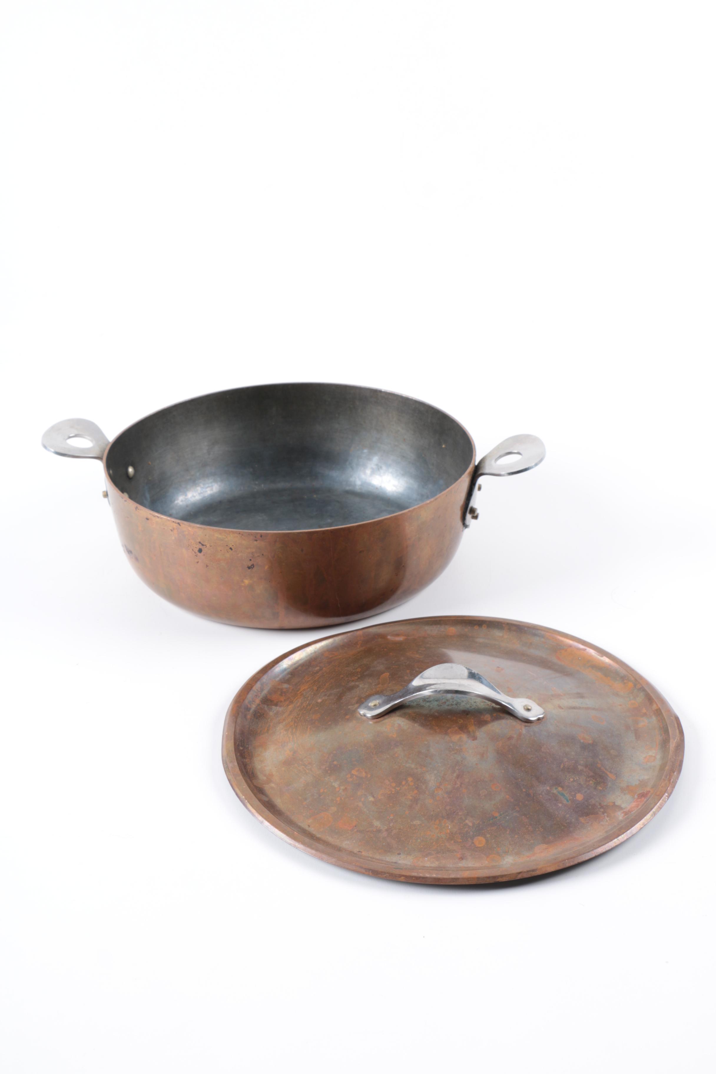 Danish Copper Cooking Pot by Cohr