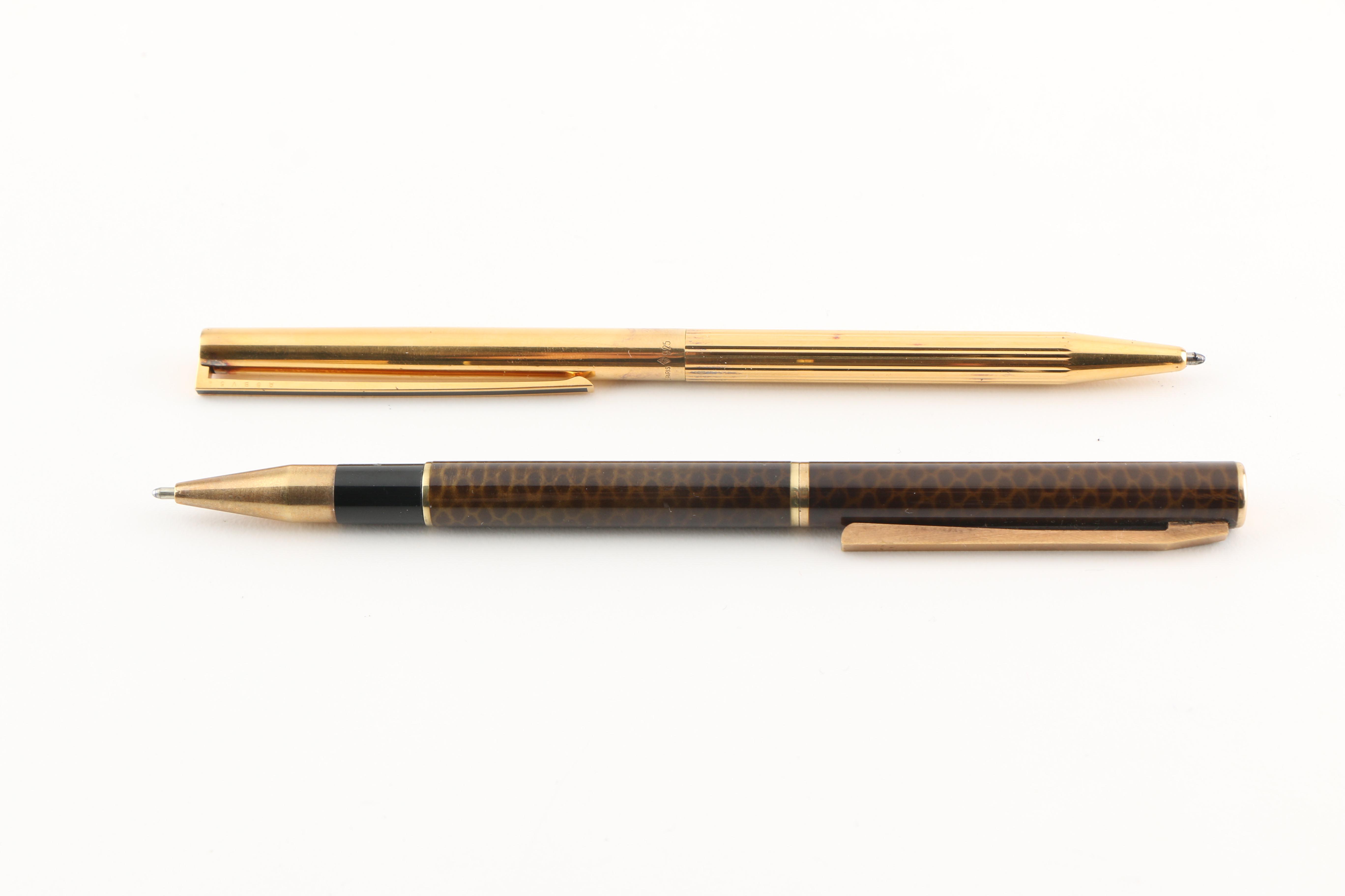 Omas and S.T. Dupont Ball Point and Fountain Pens