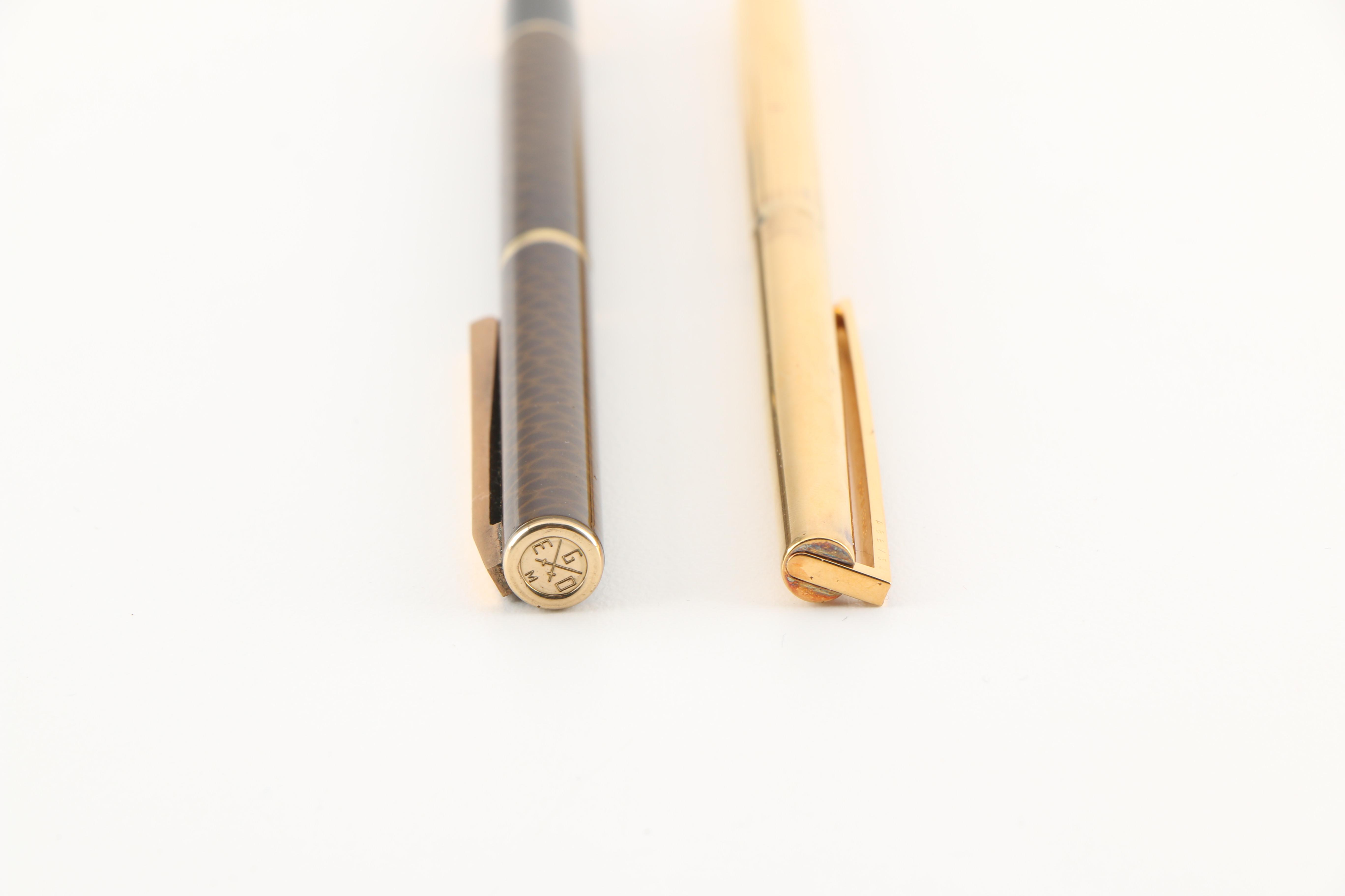 Omas and S.T. Dupont Ball Point and Fountain Pens