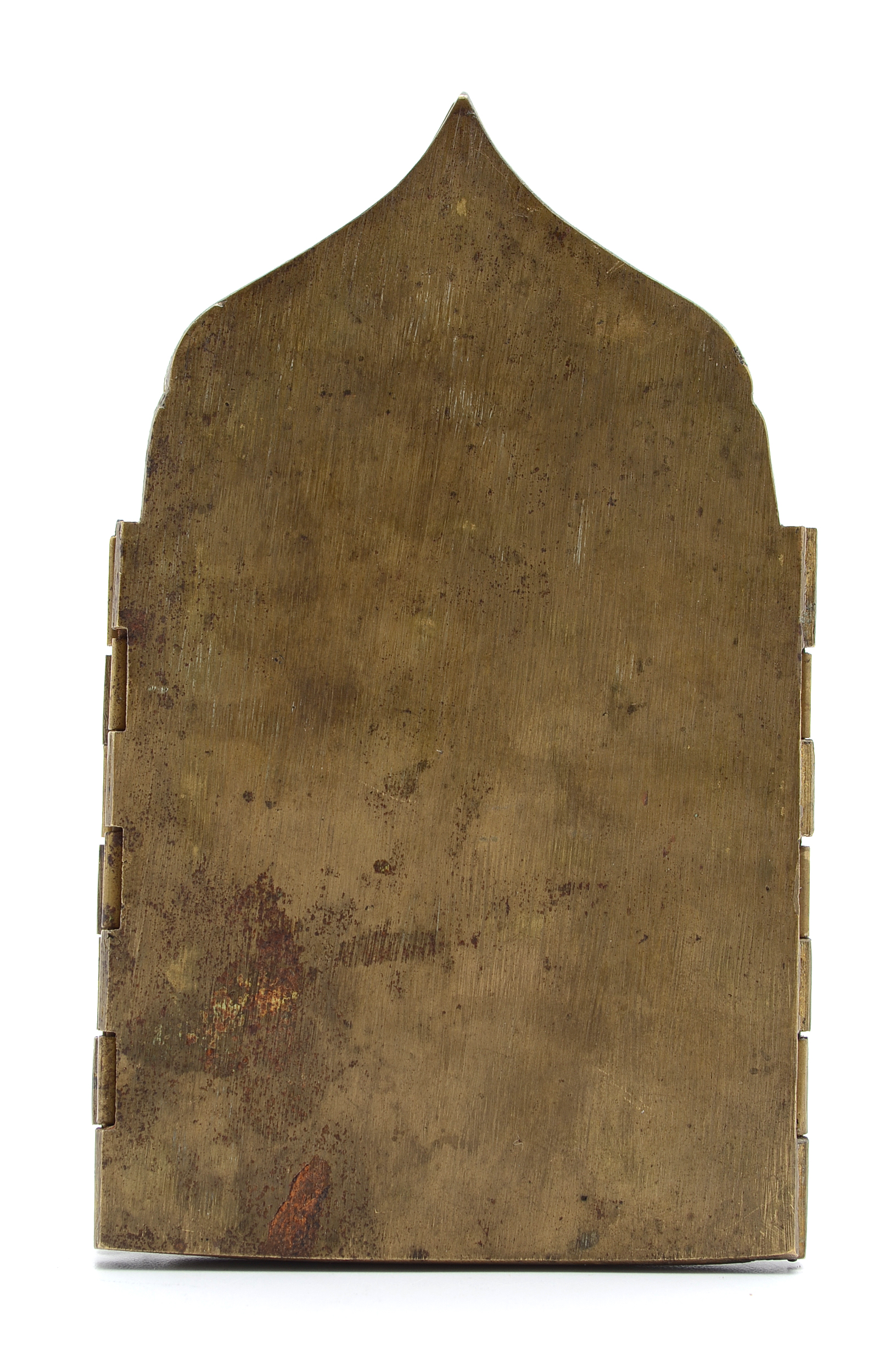 19th Century Russian Four panel Folding Skladen Traveling Icon