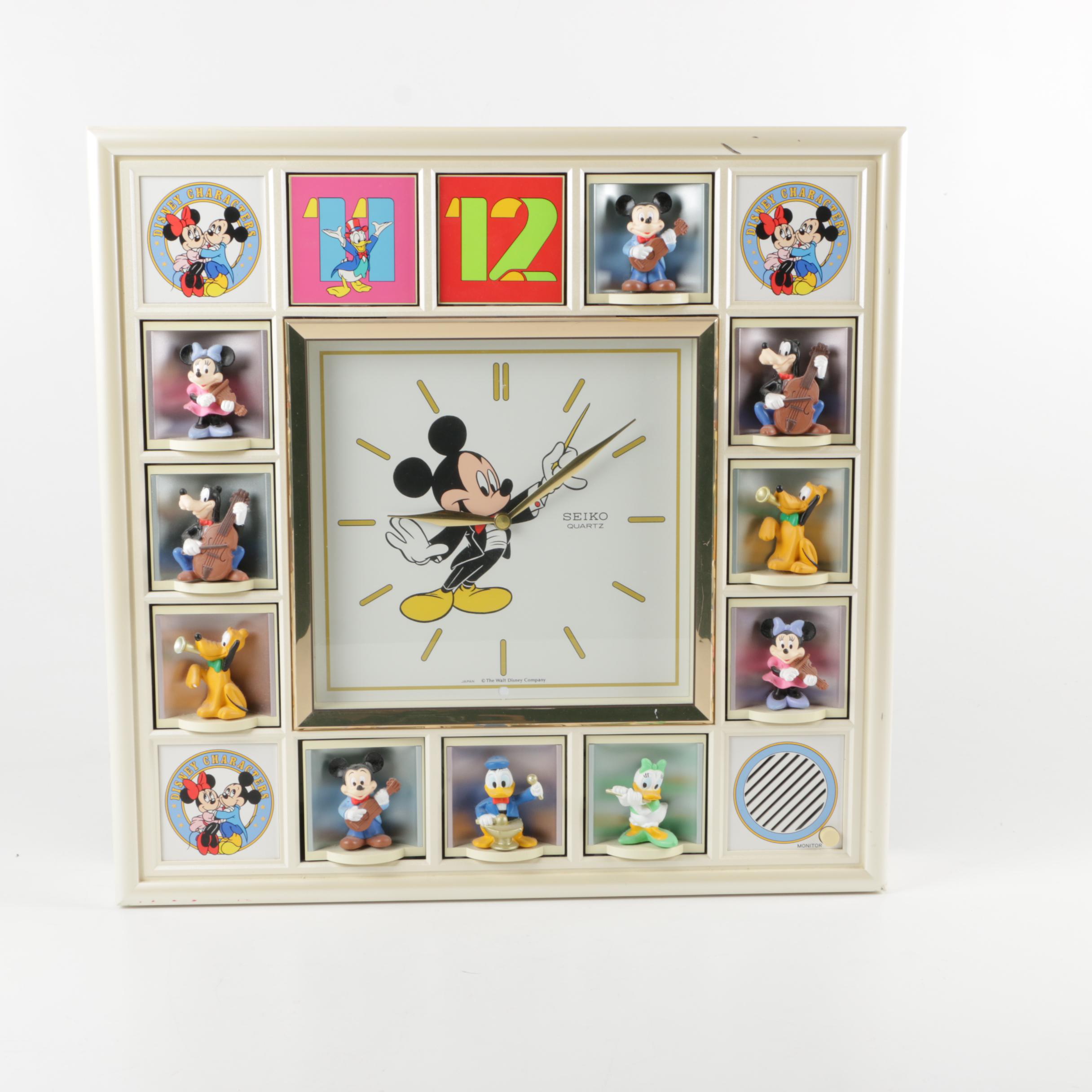Disney Characters Seiko Musical Wall Clock