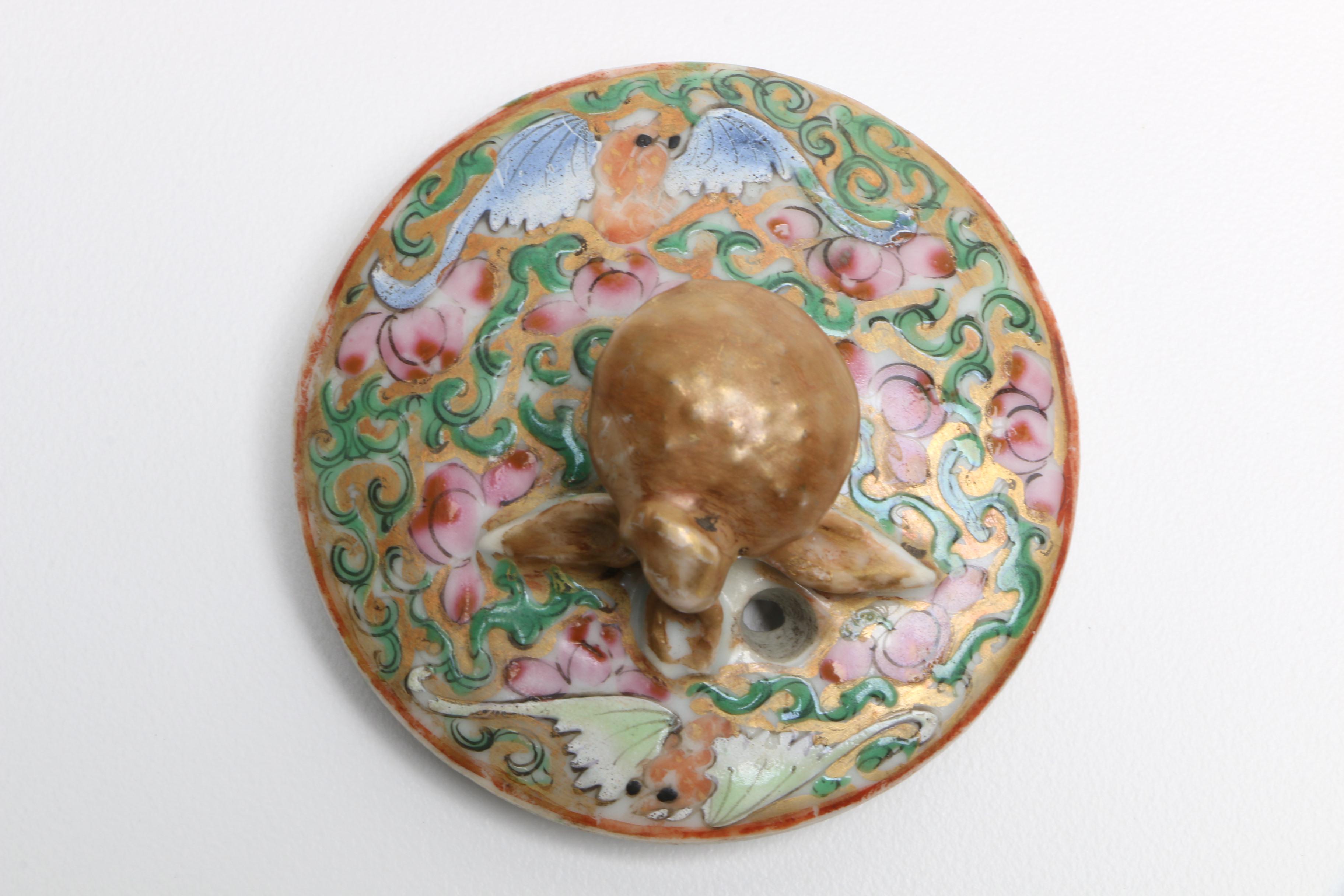 Antique Chinese Export Porcelain Teapot