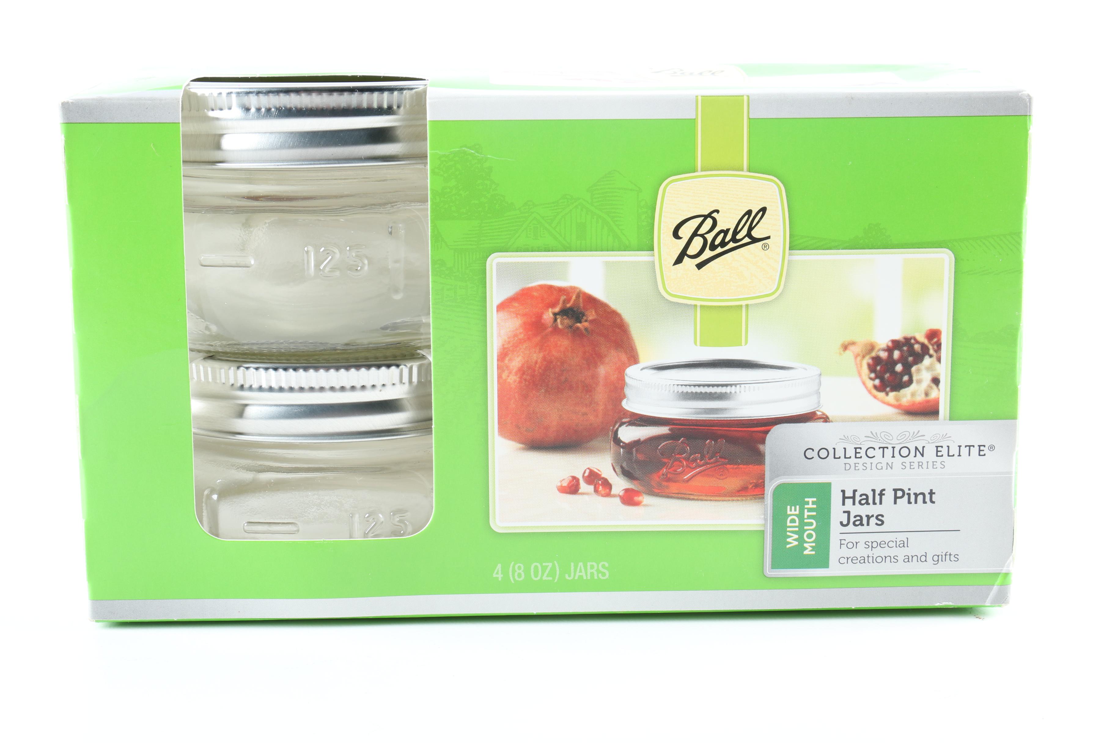 Seven Boxes of Ball Hall Pint Mason Jars