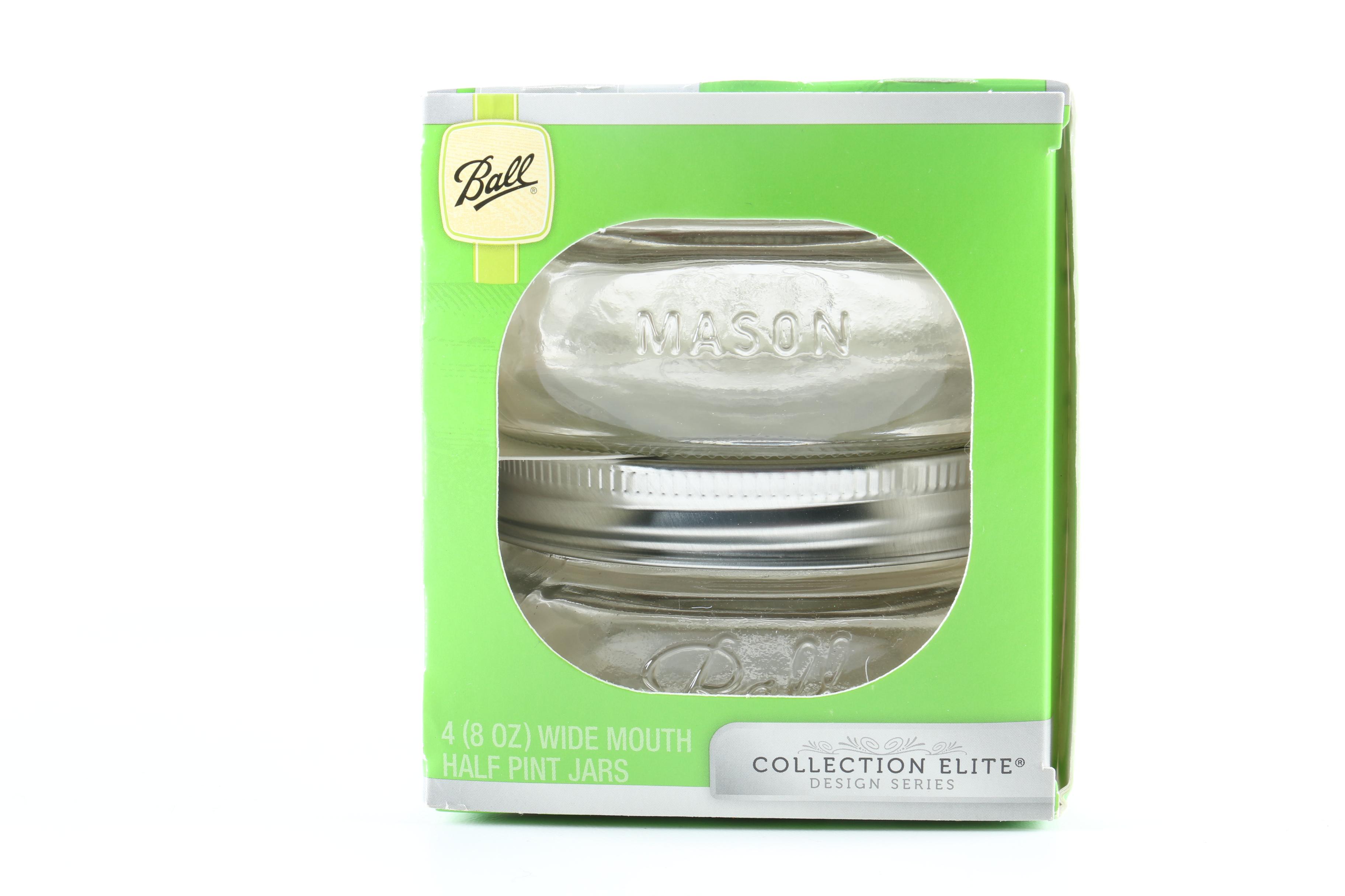 Seven Boxes of Ball Hall Pint Mason Jars