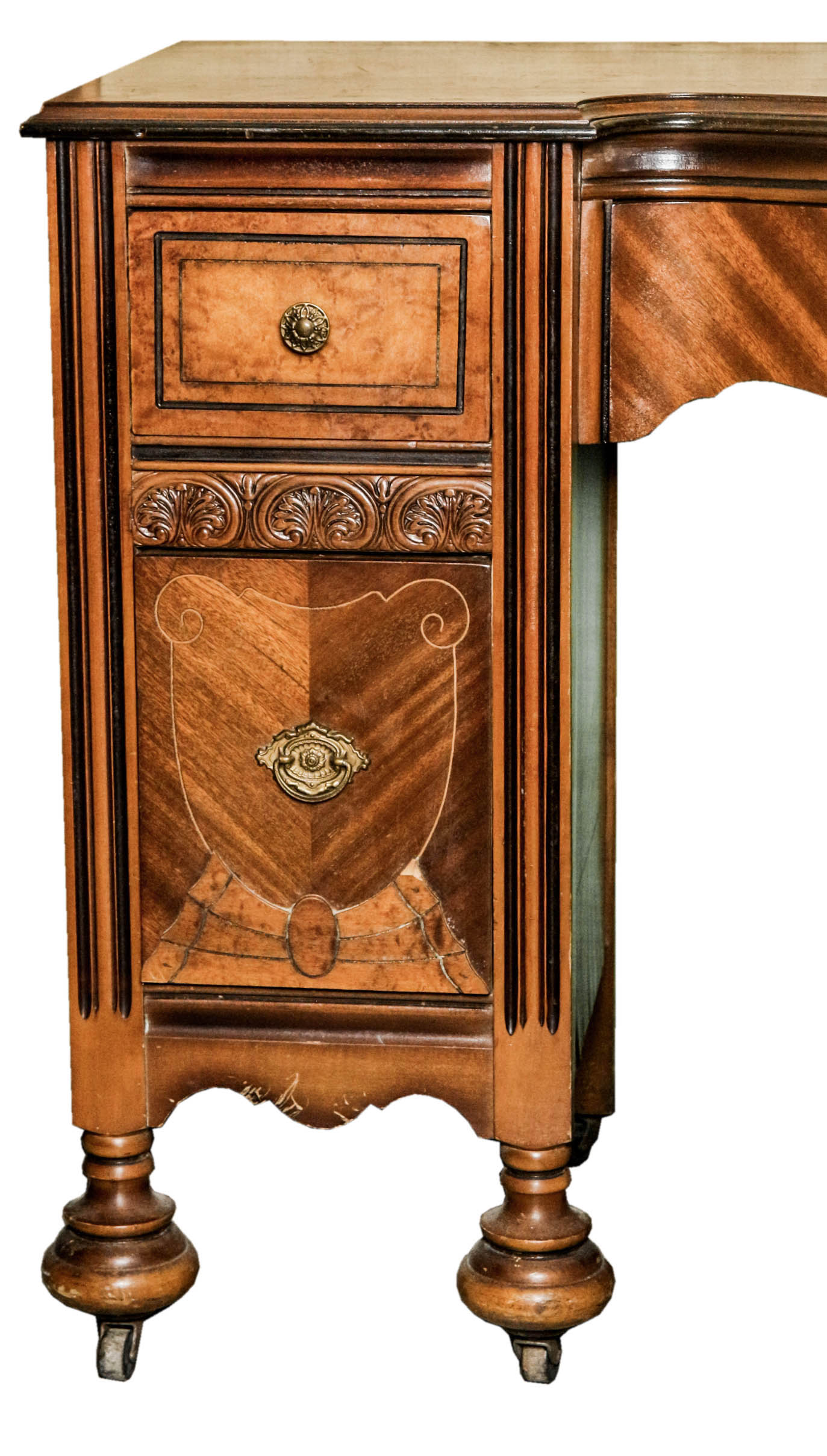 Jacobean Revival Style Vanity with Bench
