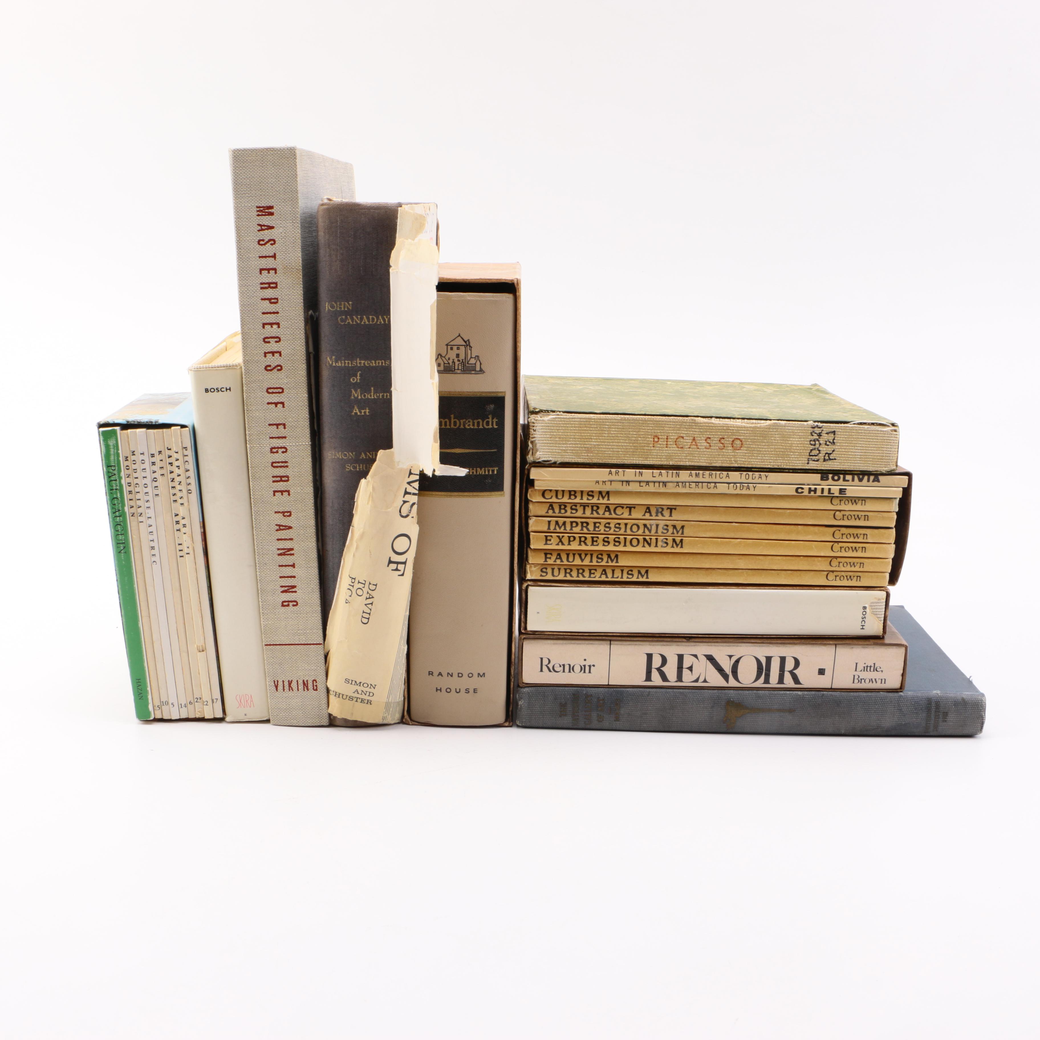 Assortment of Vintage Art Books