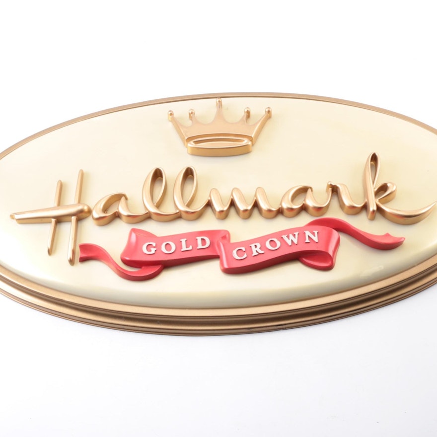 Hallmark Gold Crown Sign