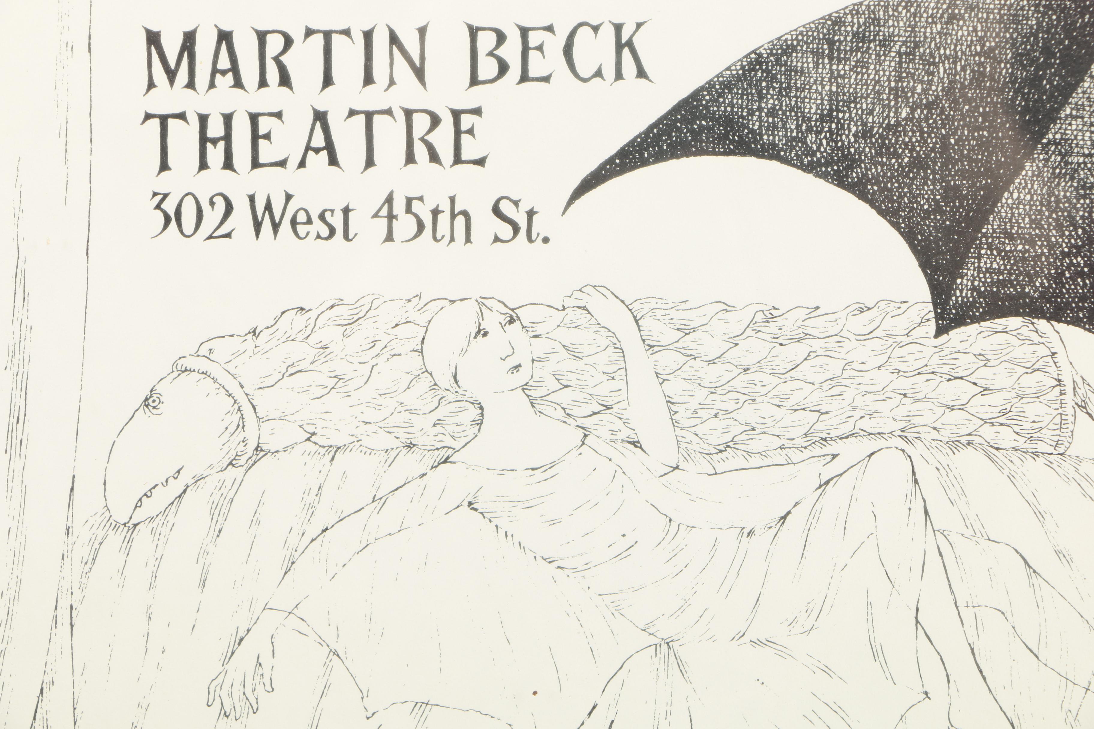 Lithograph Poster for "Dracula" After Ink Drawing by Edward Gorey