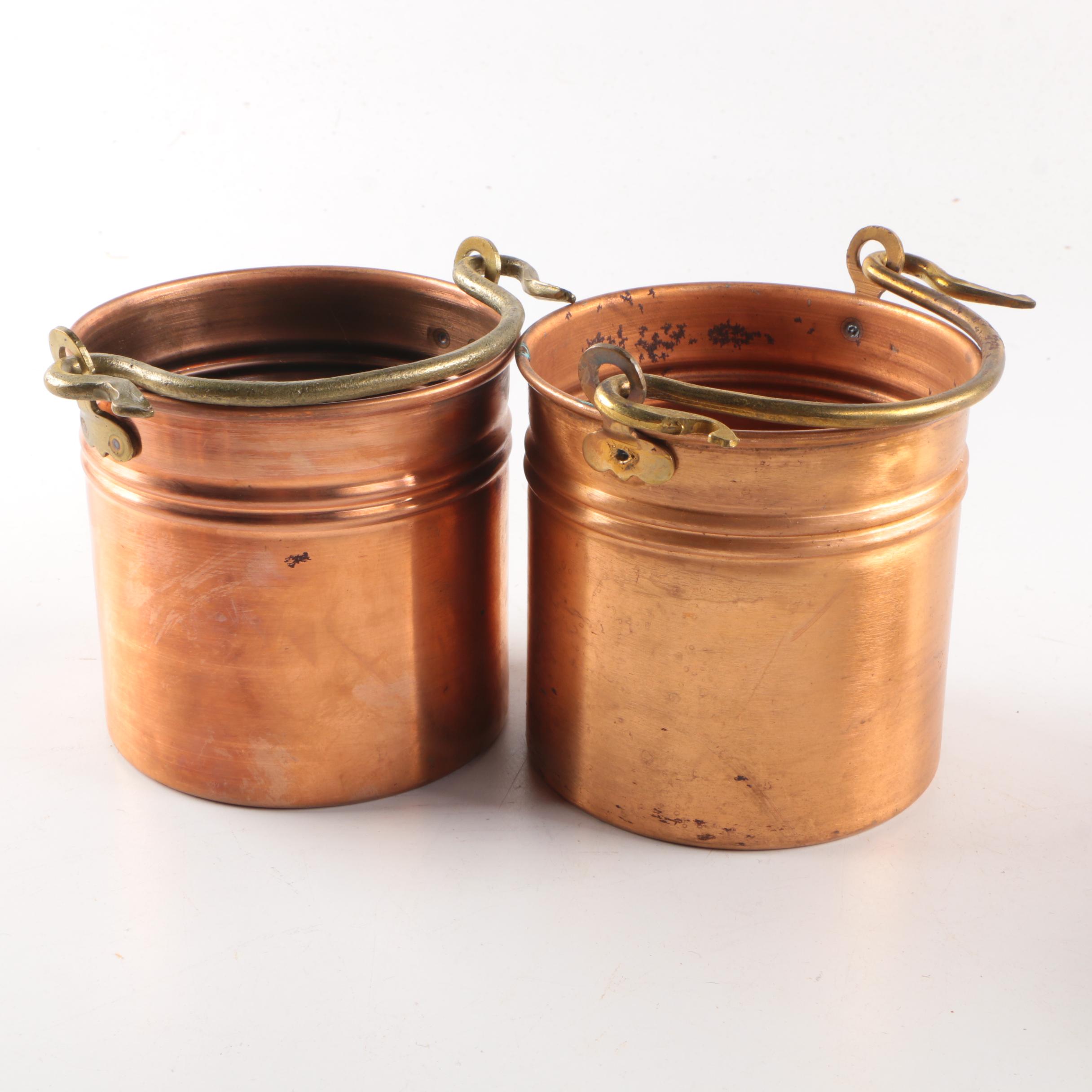 Assortment of Vintage Copper Containers