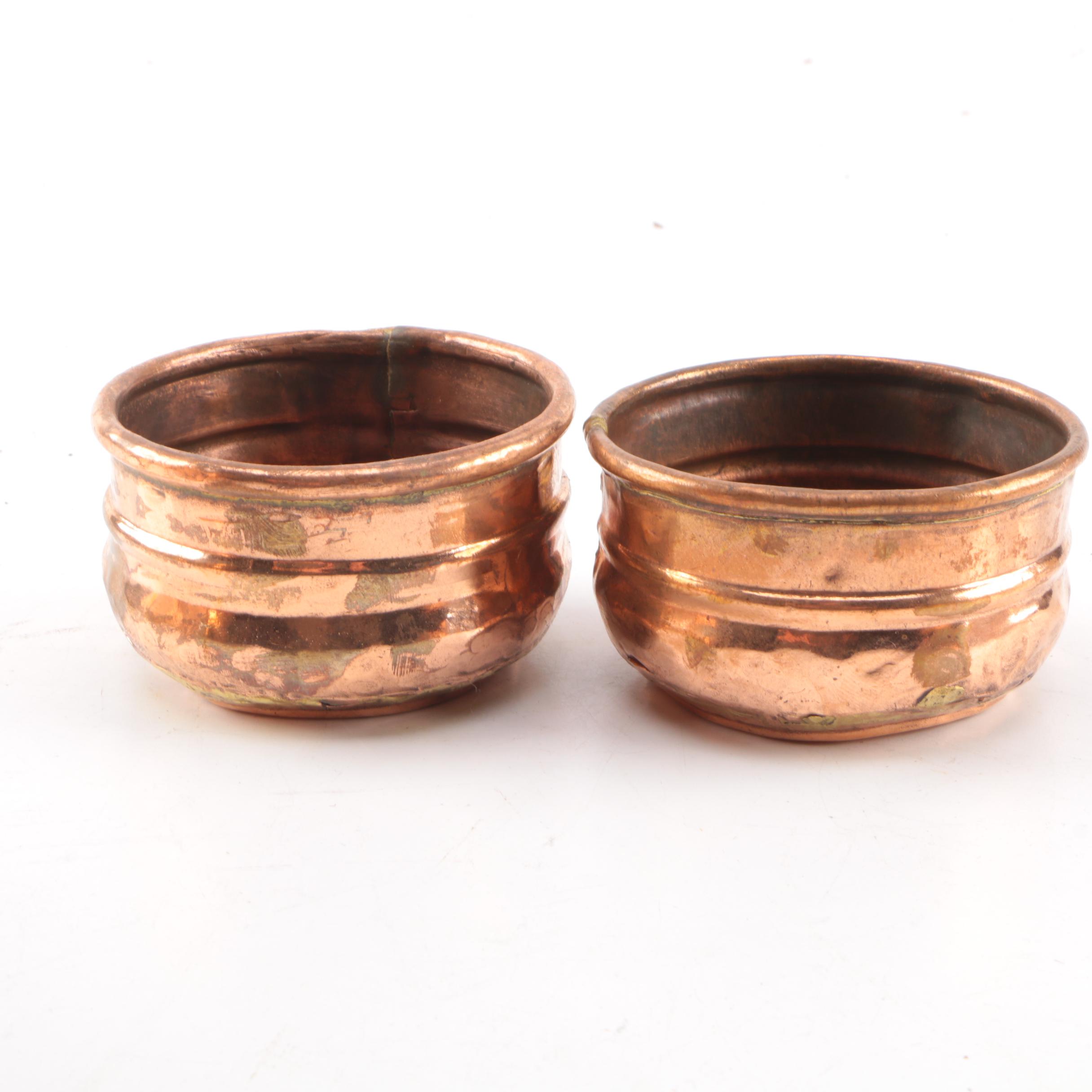 Assortment of Vintage Copper Containers