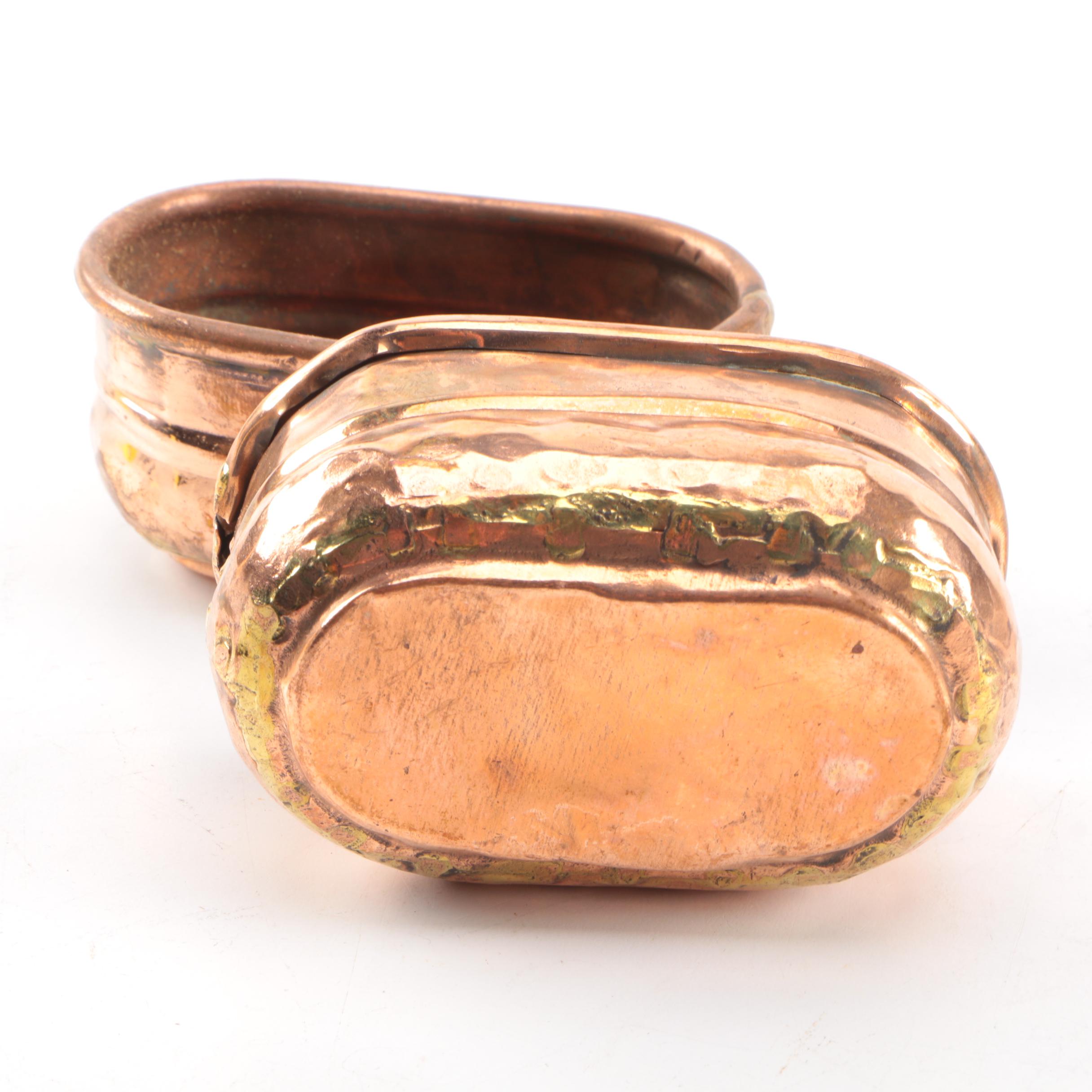 Assortment of Vintage Copper Containers