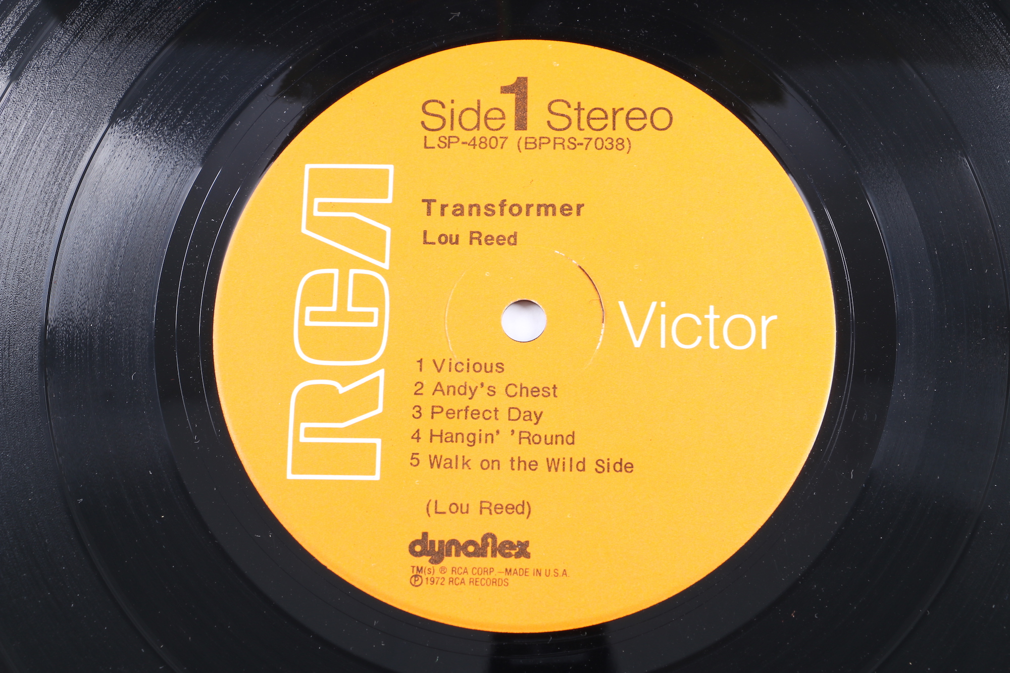 Lou Reed "Transformer" Original US Pressing LP