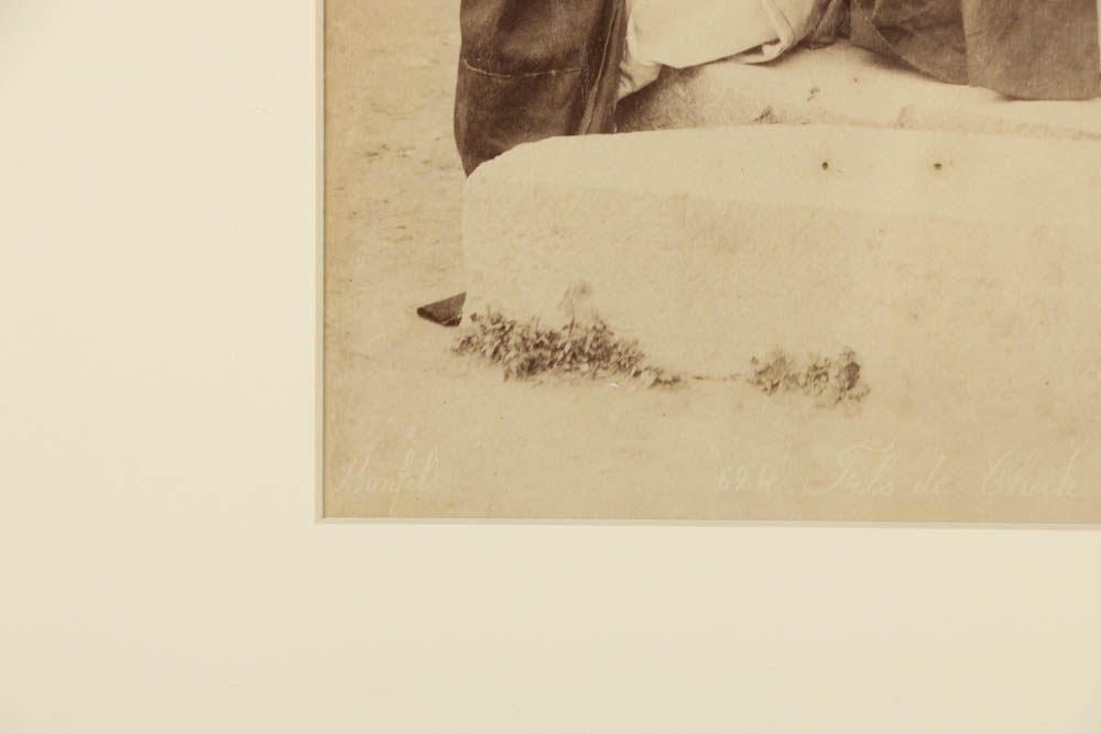 Félix Bonfils Albumen Photograph "Fils de Cheikh Diab"