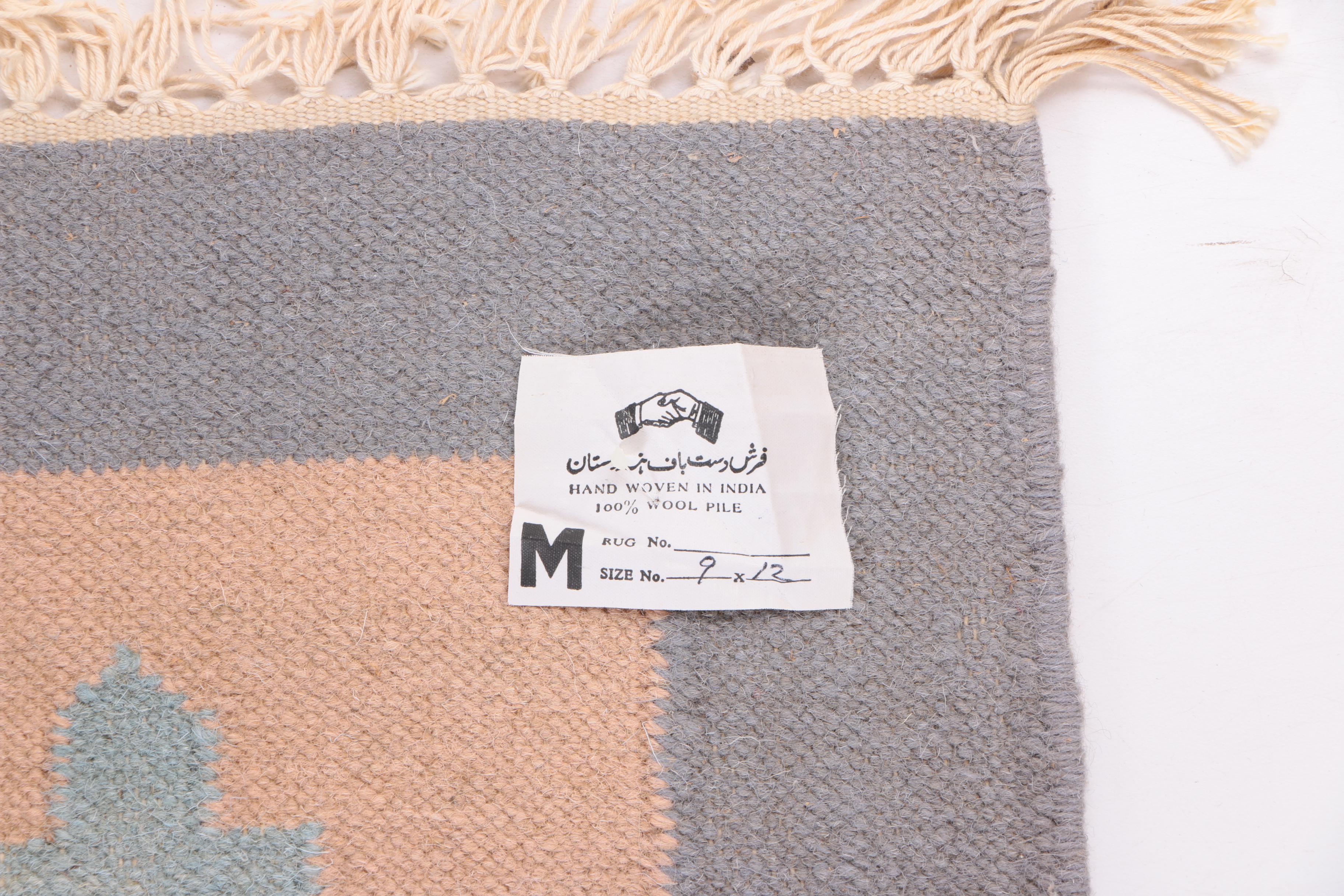 Handwoven Area Dhurrie in Wool